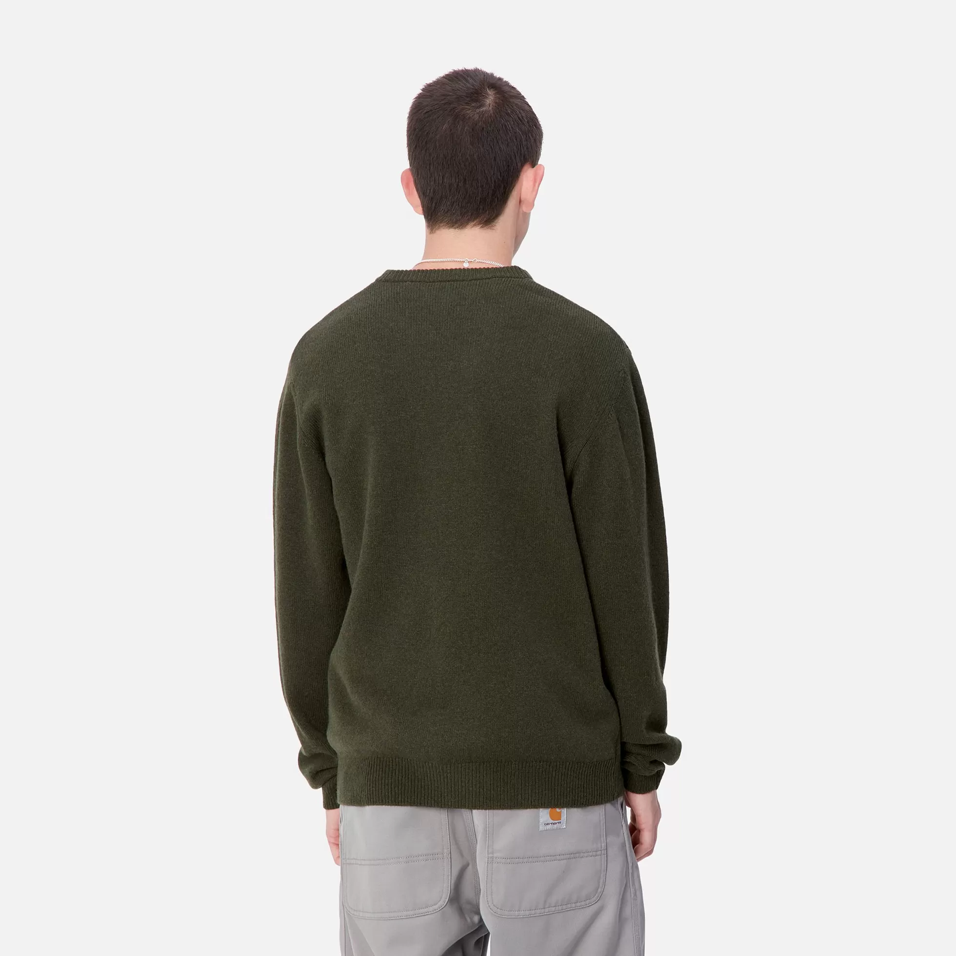 Mailles^Carhartt WIP Alten Sweater Office Green