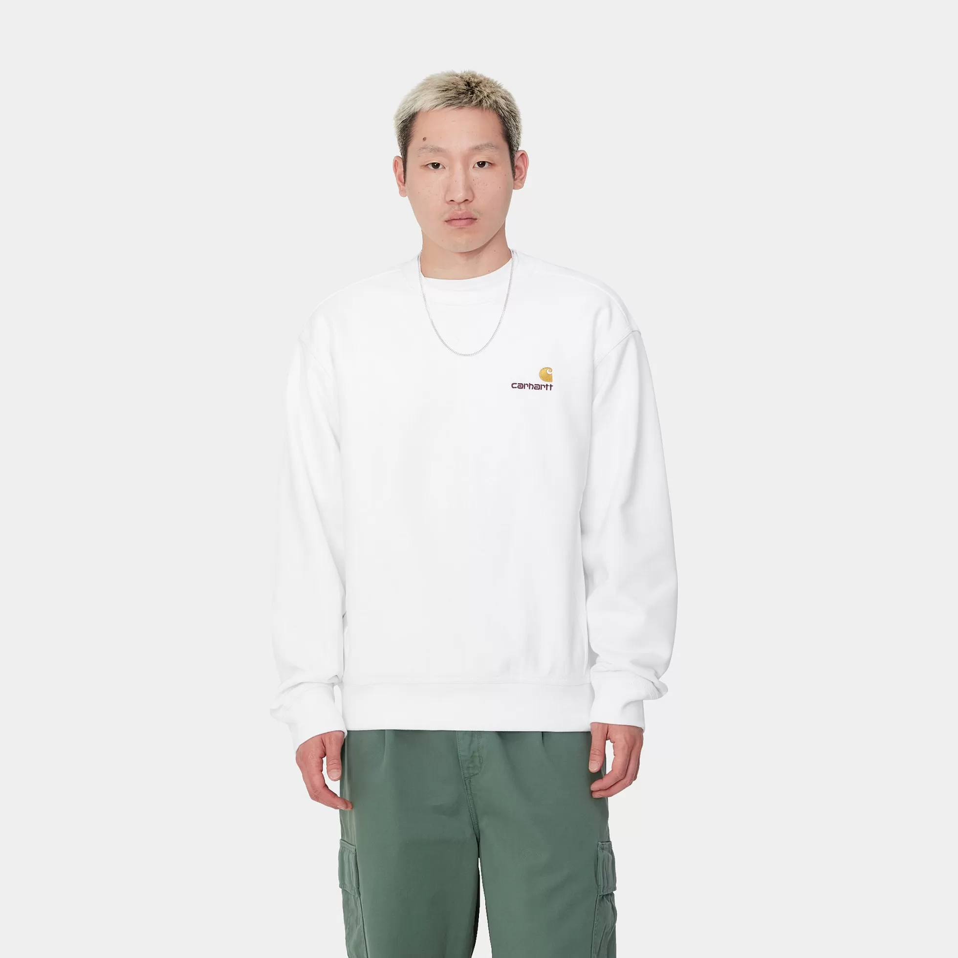 Sweats^Carhartt WIP American Script Sweatshirt White