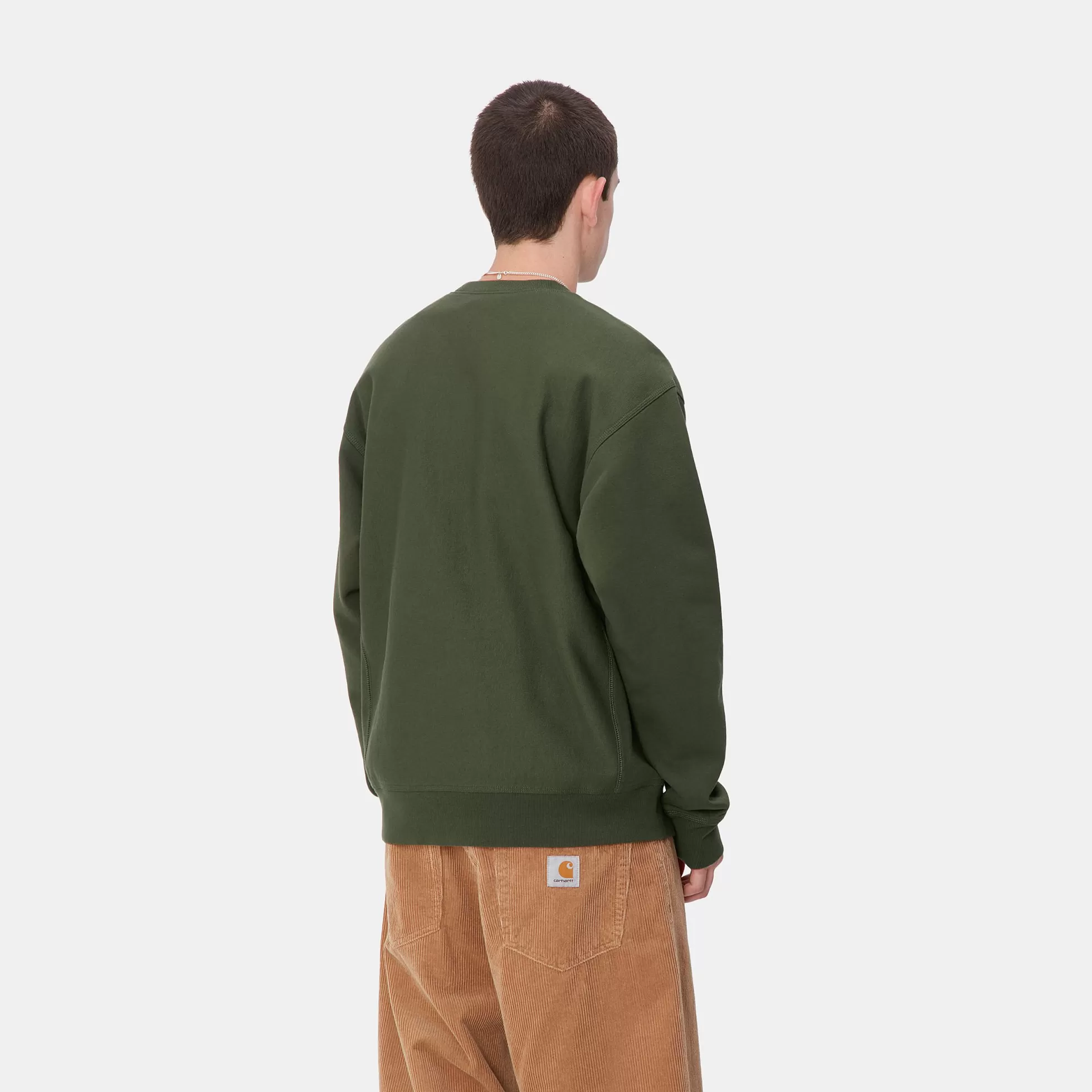 Sweats^Carhartt WIP American Script Sweatshirt Tarragon