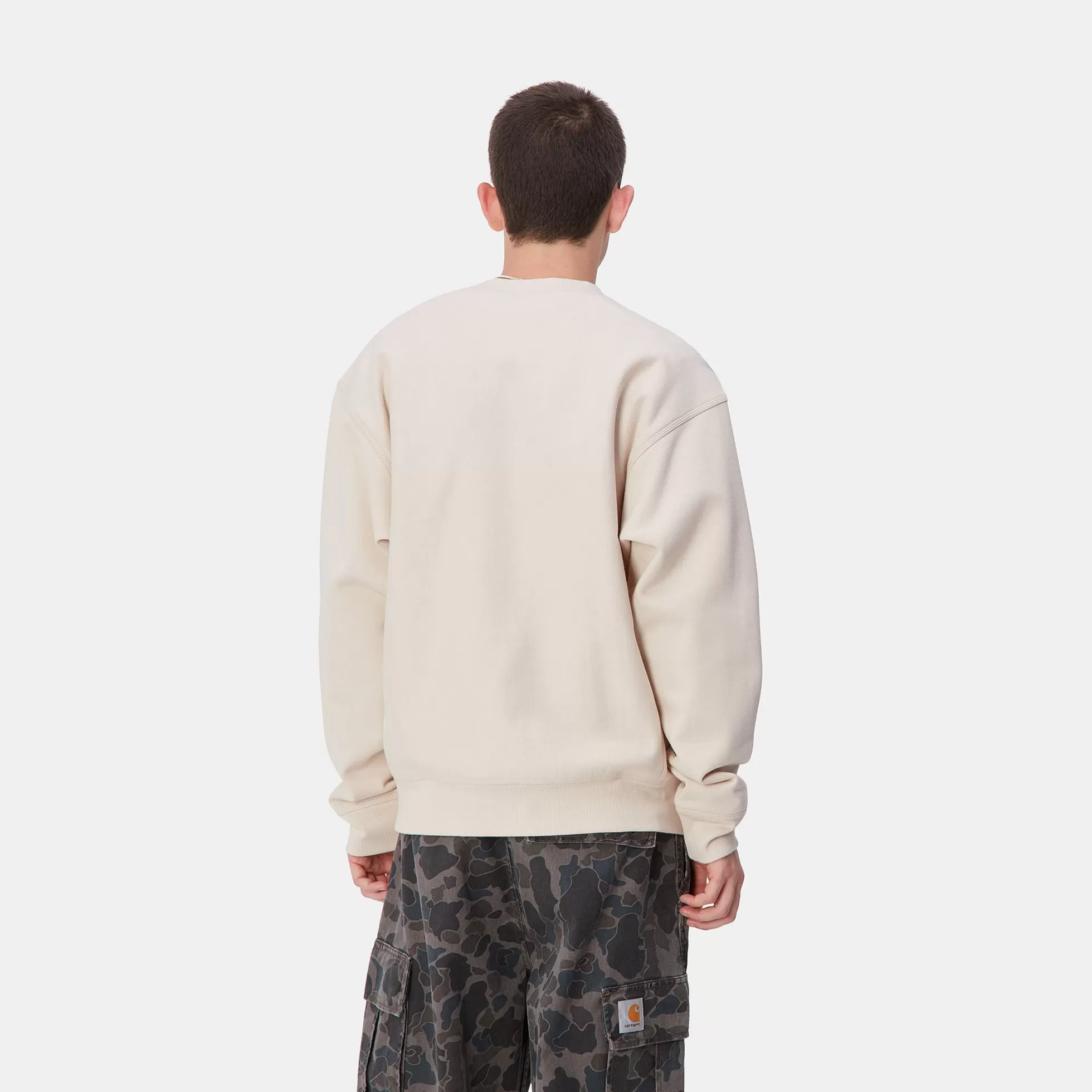 Sweats^Carhartt WIP American Script Sweatshirt Moonbeam