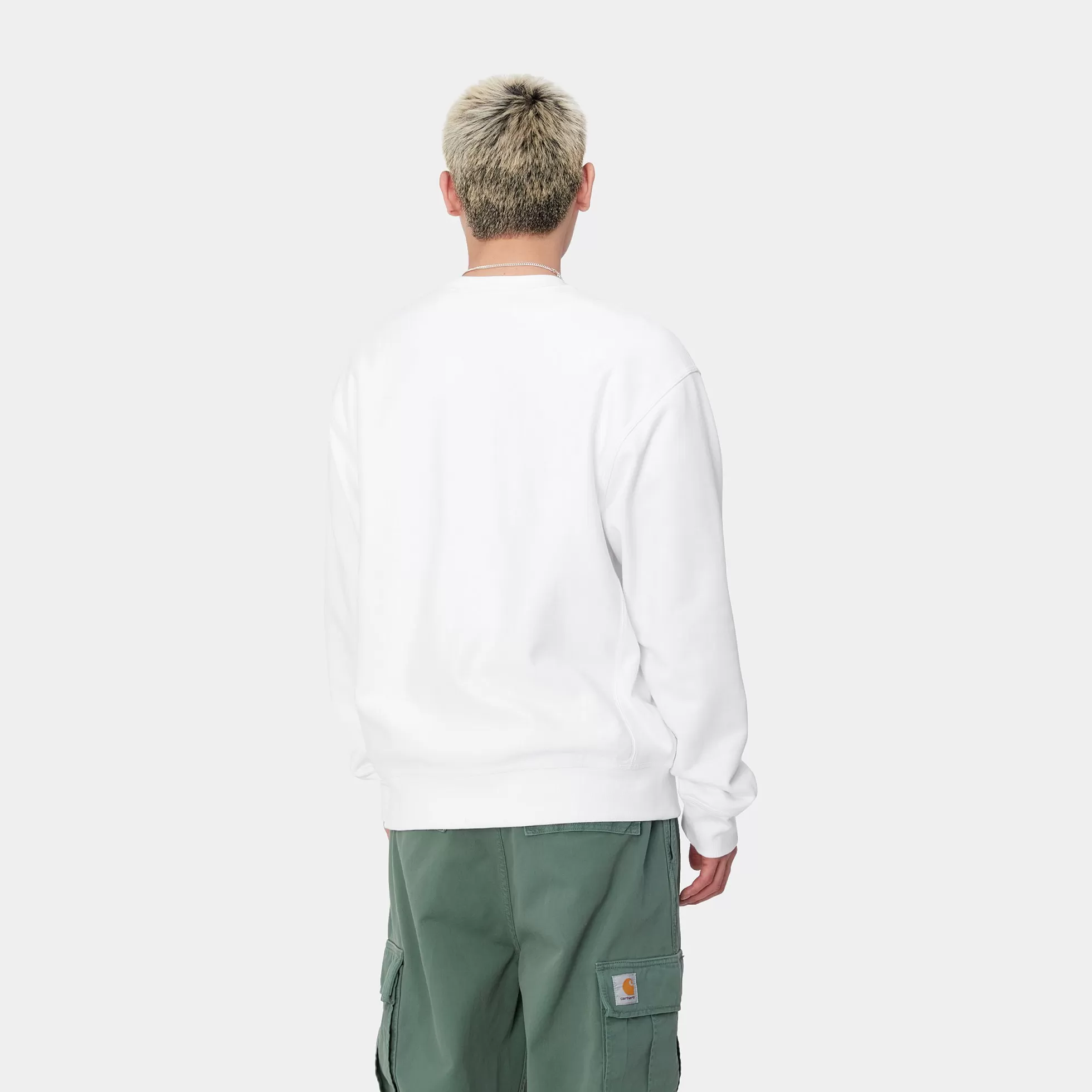 Sweats^Carhartt WIP American Script Sweatshirt White