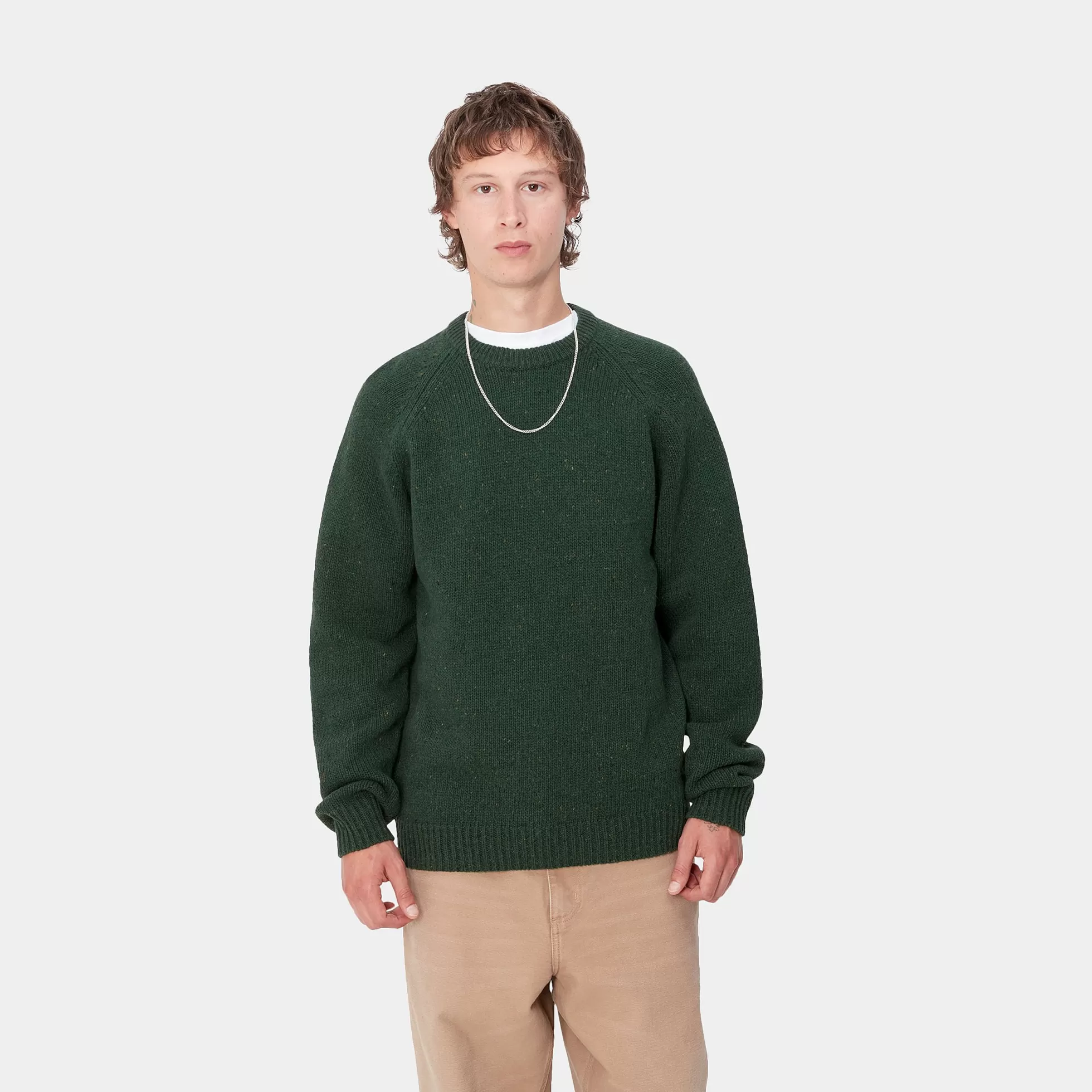 Mailles^Carhartt WIP Anglistic Sweater Speckled Sycamore Tree