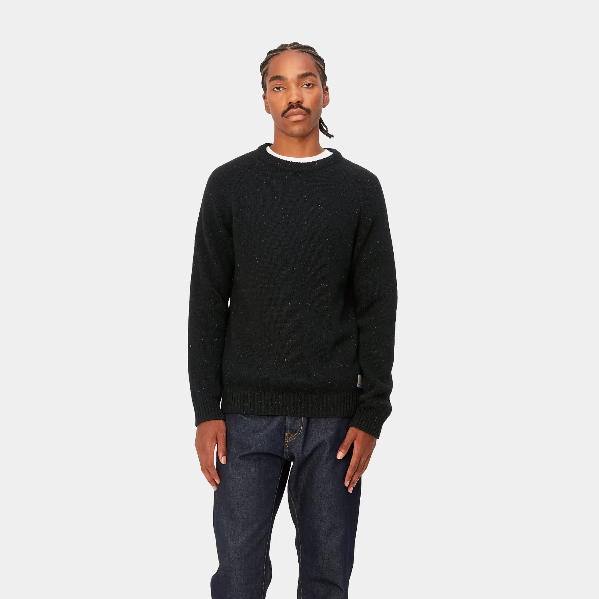 Mailles^Carhartt WIP Anglistic Sweater Speckled Black