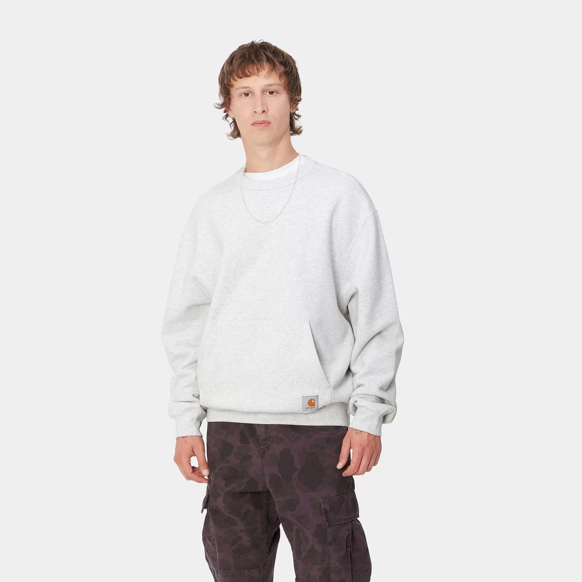 Sweats^Carhartt WIP Billy Sweat Ash Heather