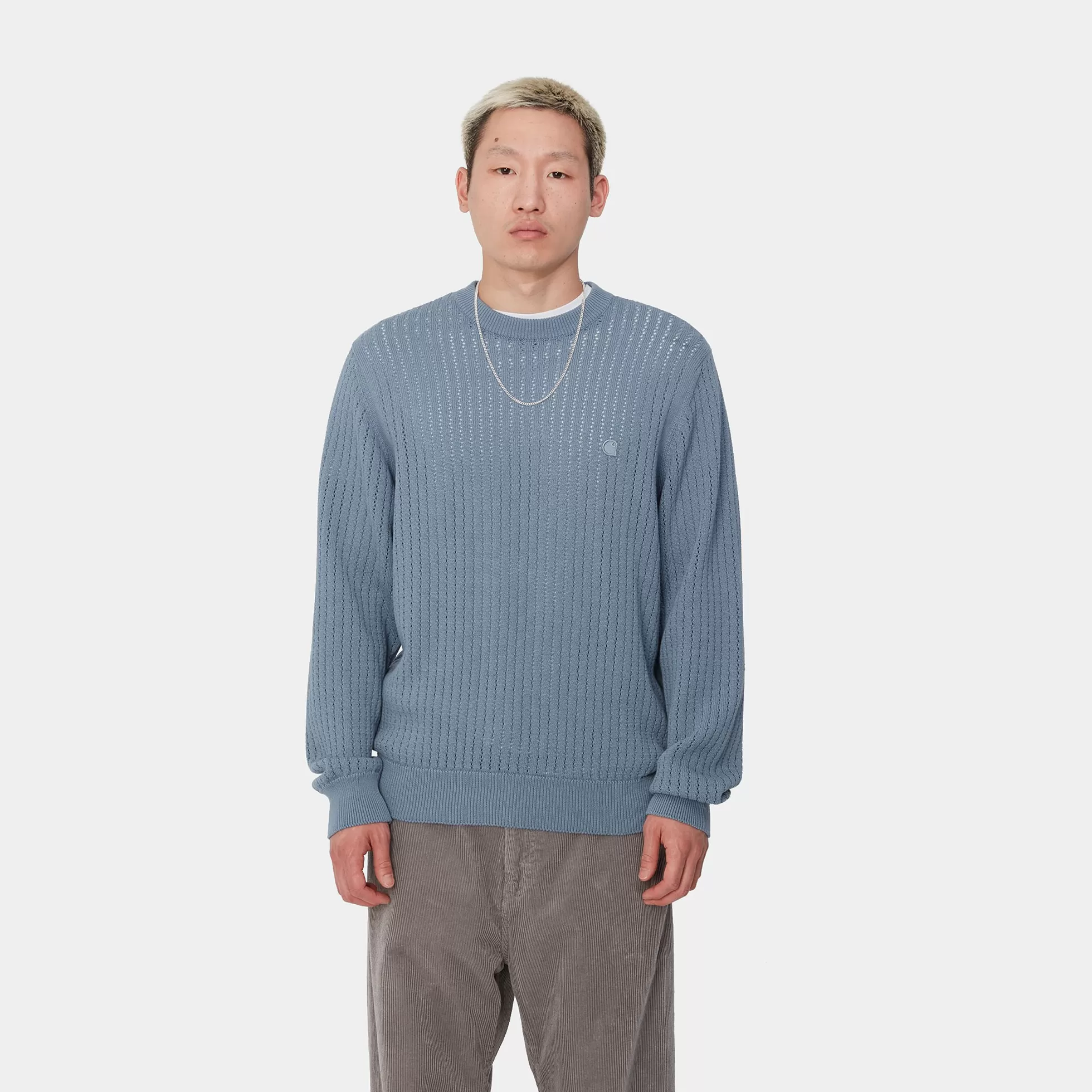 Mailles^Carhartt WIP Calen Sweater Misty Sky