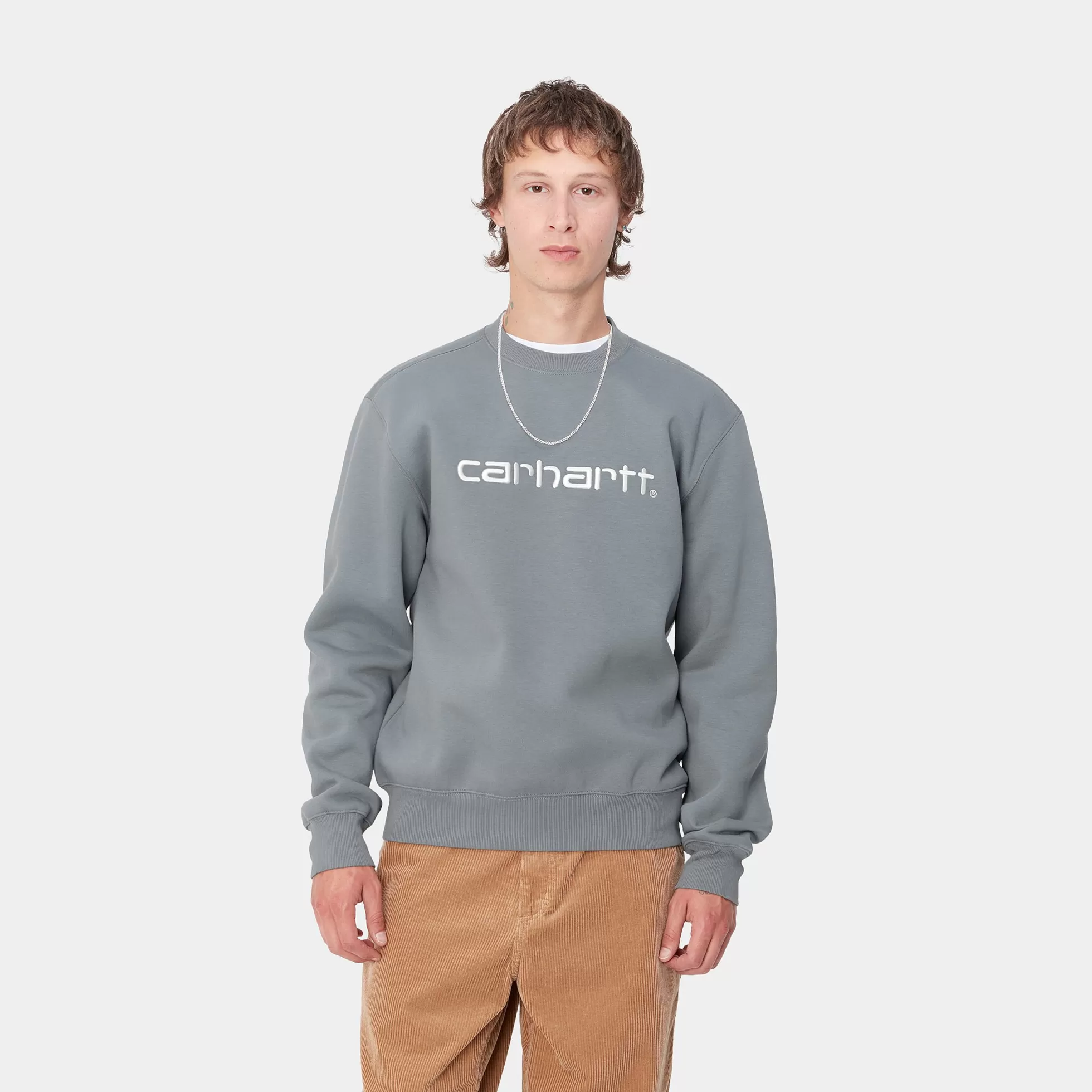 Sweats^Carhartt WIP Carhartt Sweatshirt Dove Grey / Wax