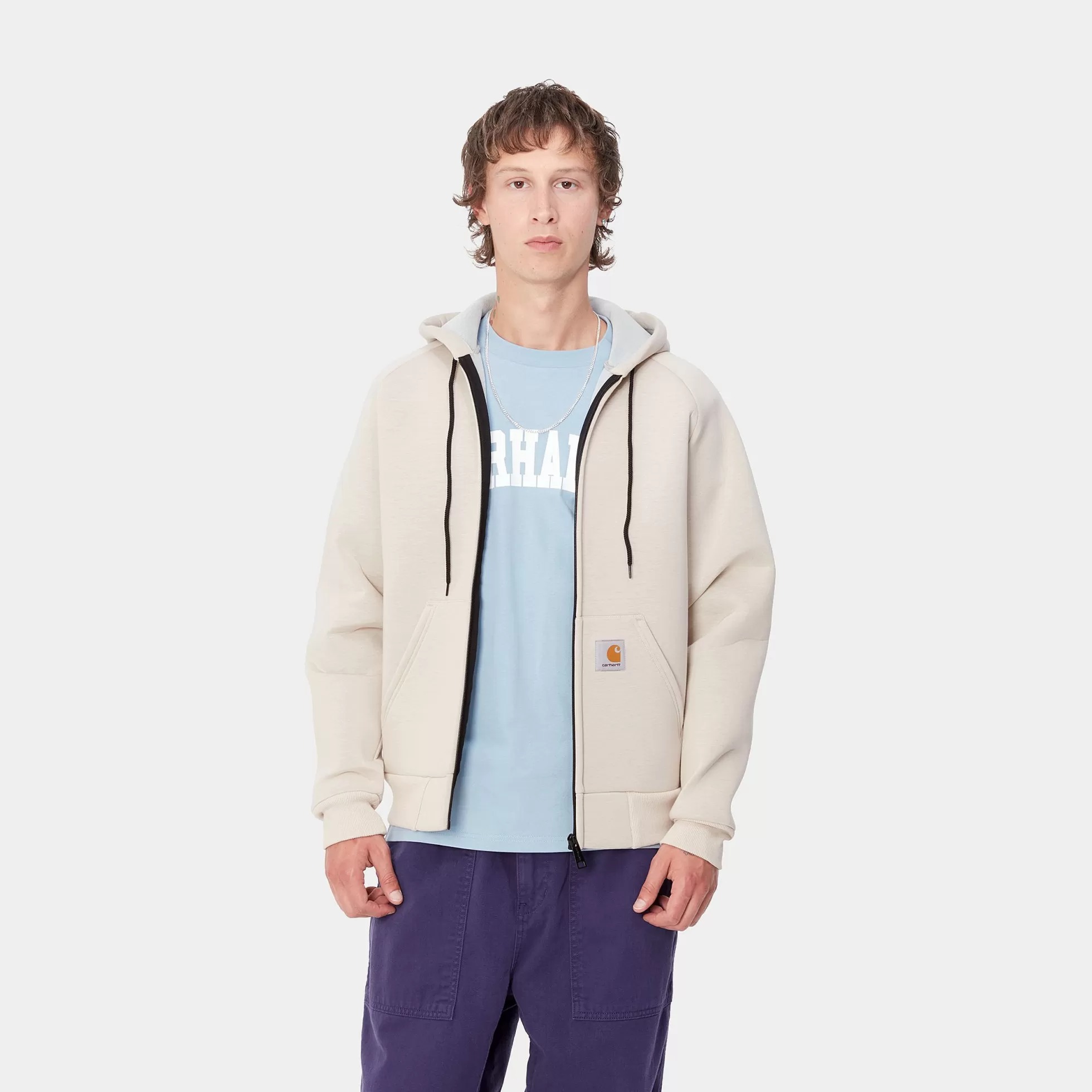 Vestes Et Manteaux | Sweats^Carhartt WIP Car-Lux Hooded Jacket Moonbeam / Grey