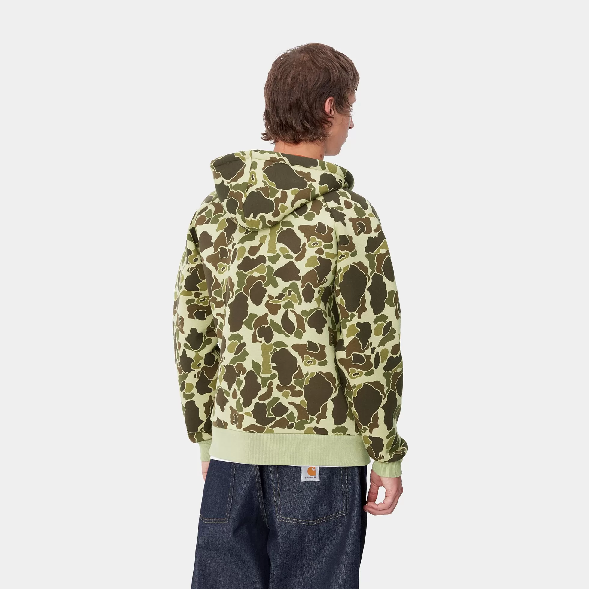 Vestes Et Manteaux | Sweats^Carhartt WIP Car-Lux Hooded Jacket Camo Duck, Green / Turmeric