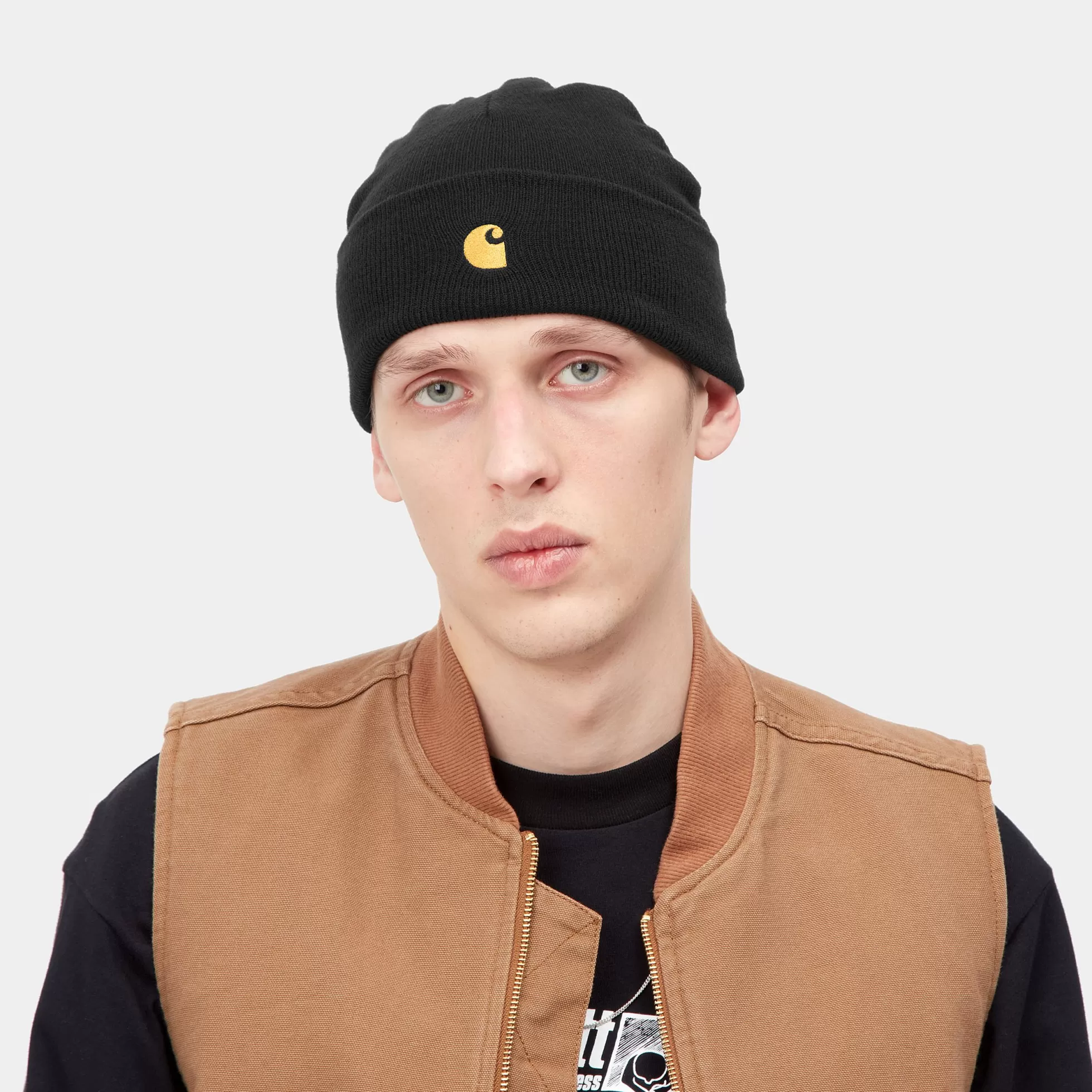 Accessoires | Accessoires^Carhartt WIP Chase Beanie Black / Gold