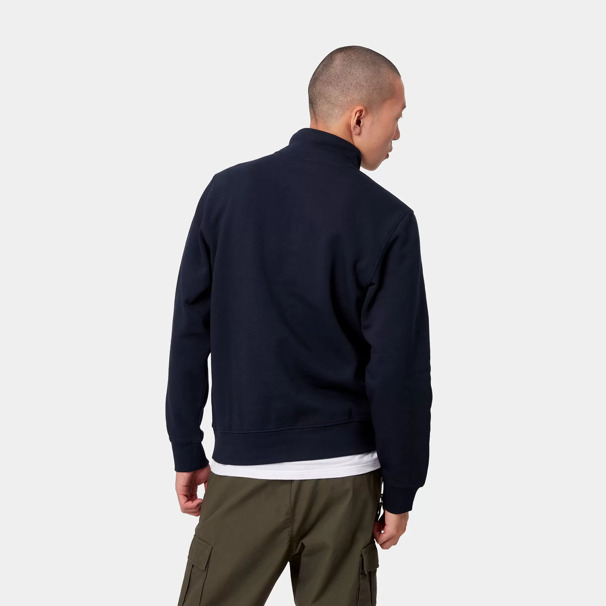 Sweats^Carhartt WIP Chase Neck Zip Sweatshirt Dark Navy / Gold