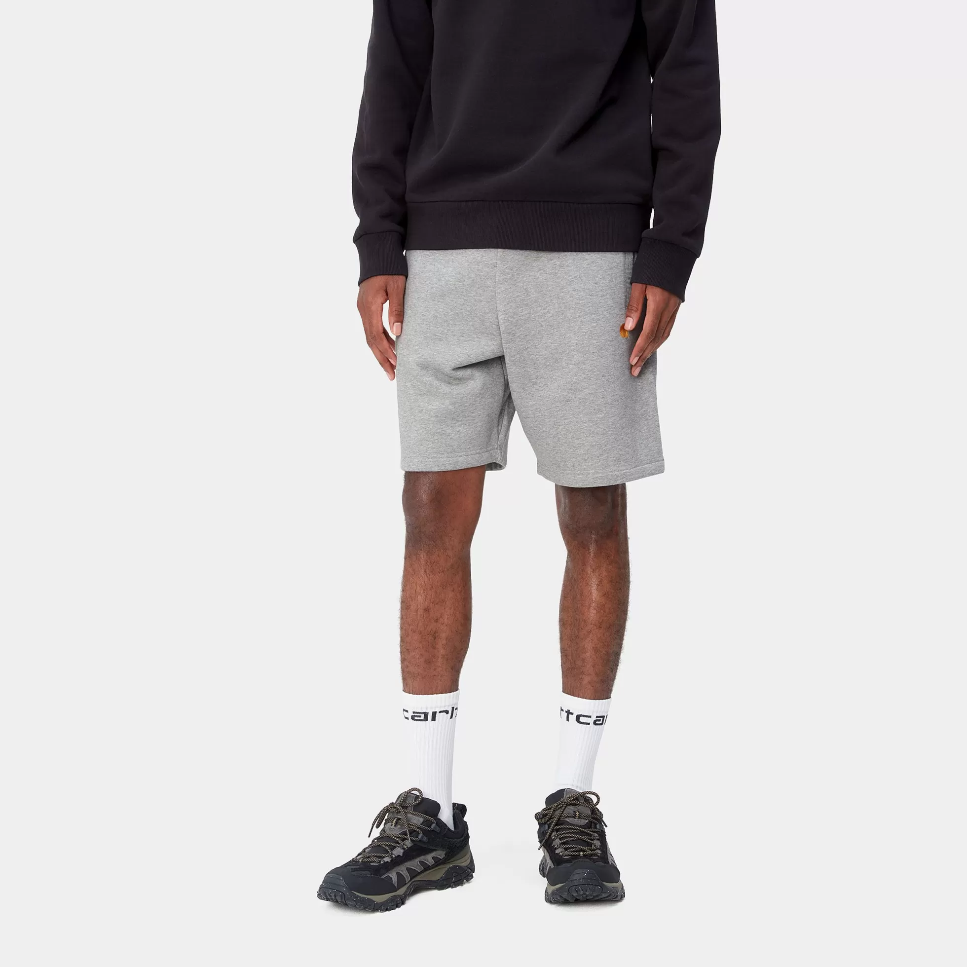 Sweats | Shorts & Bain^Carhartt WIP Chase Sweat Short Grey Heather / Gold