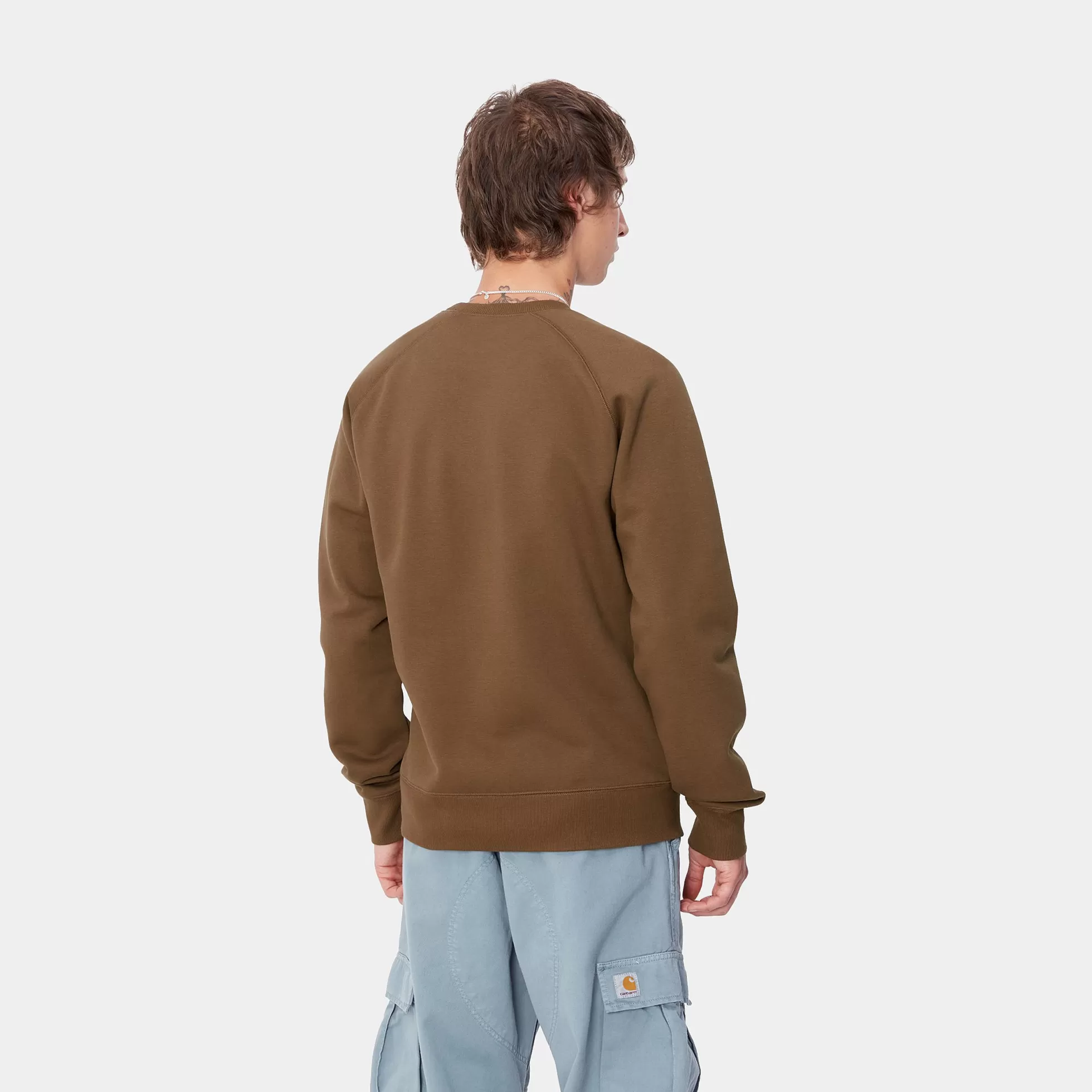 Sweats^Carhartt WIP Chase Sweatshirt Chocolate / Gold