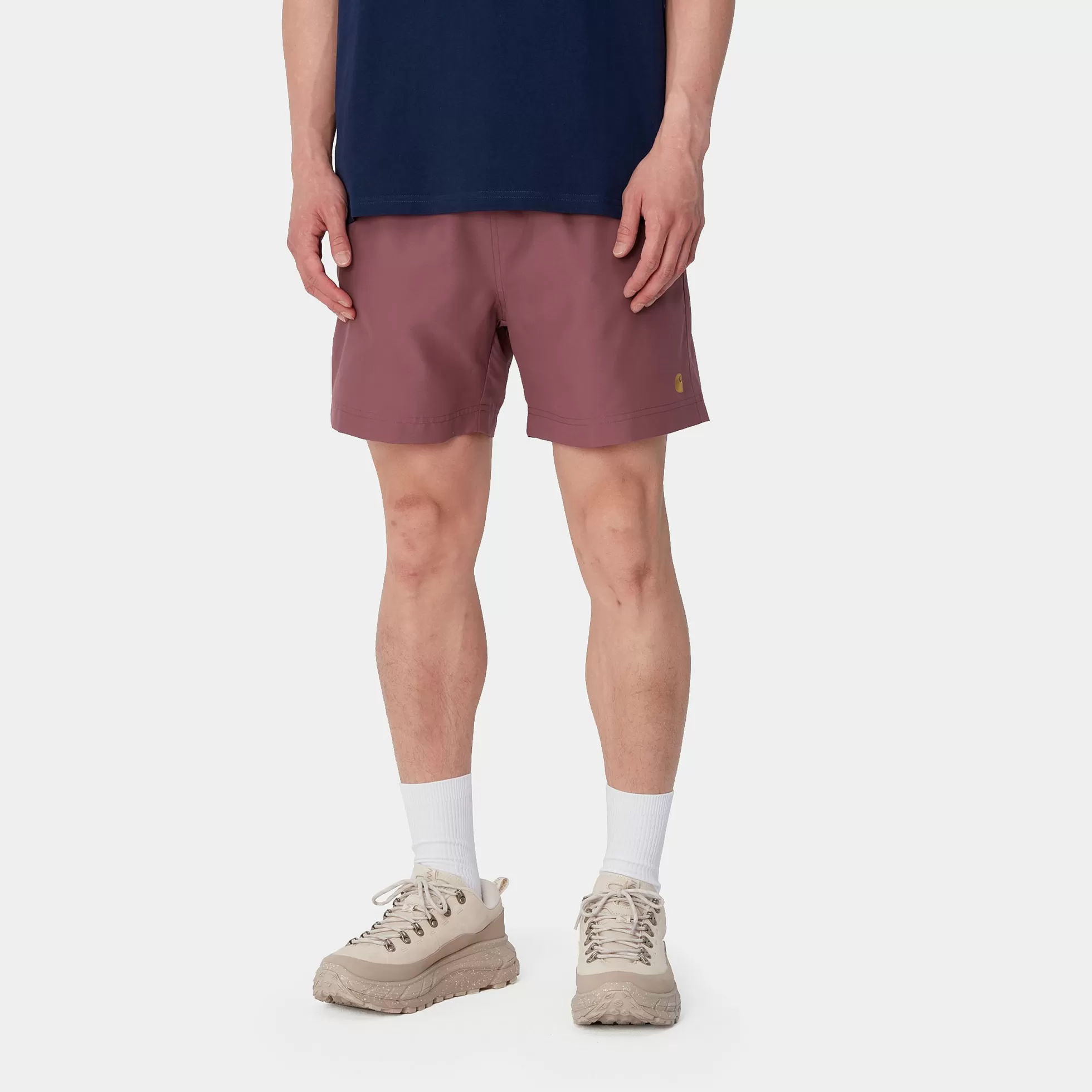 Shorts & Bain^Carhartt WIP Chase Swim Trunk Dusty Fuchsia / Gold