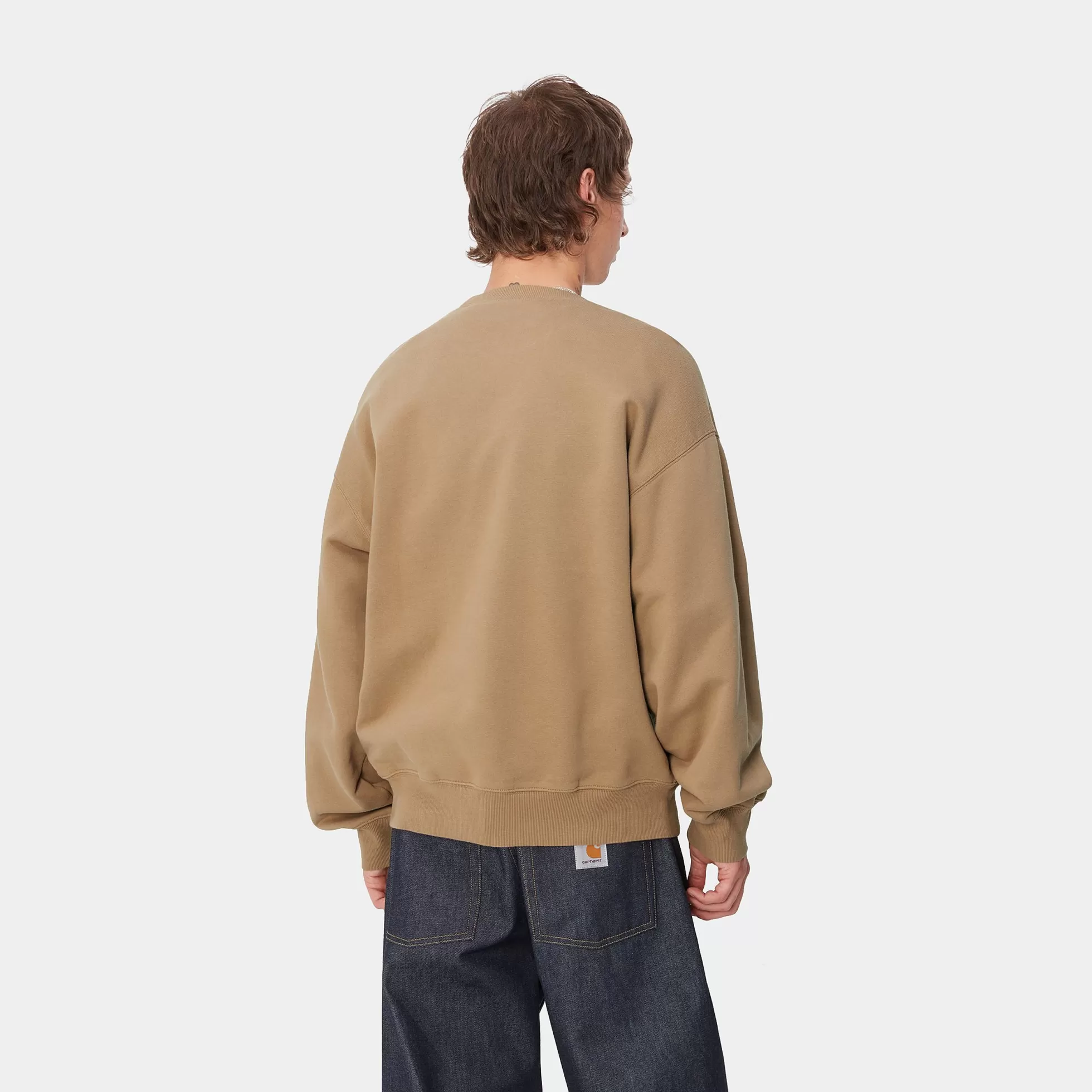 Sweats^Carhartt WIP Cross Screw Sweat Peanut / White