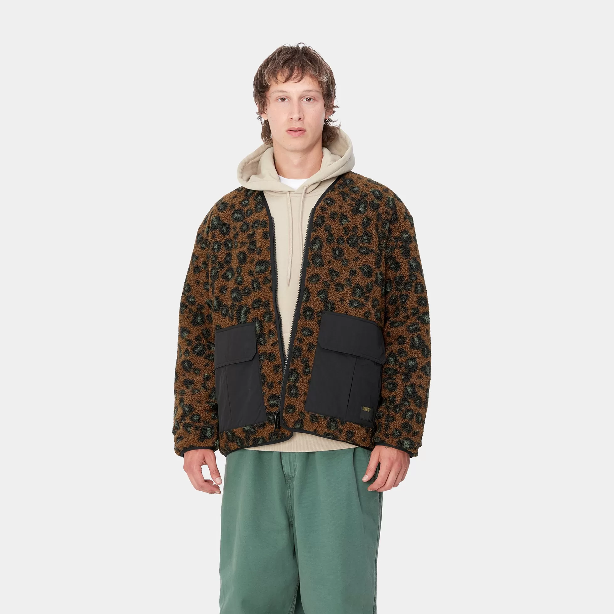 Vestes Et Manteaux^Carhartt WIP Devin Liner Camo Leo Jacquard, Tamarind / Black