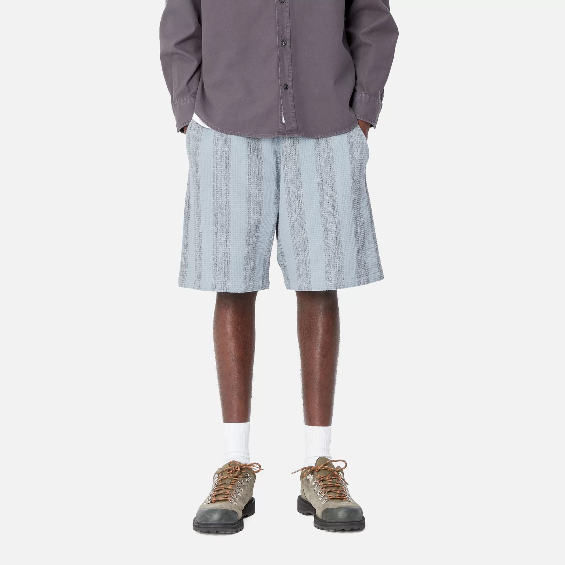 Shorts & Bain^Carhartt WIP Dodson Short Dodson Stripe, Misty Sky