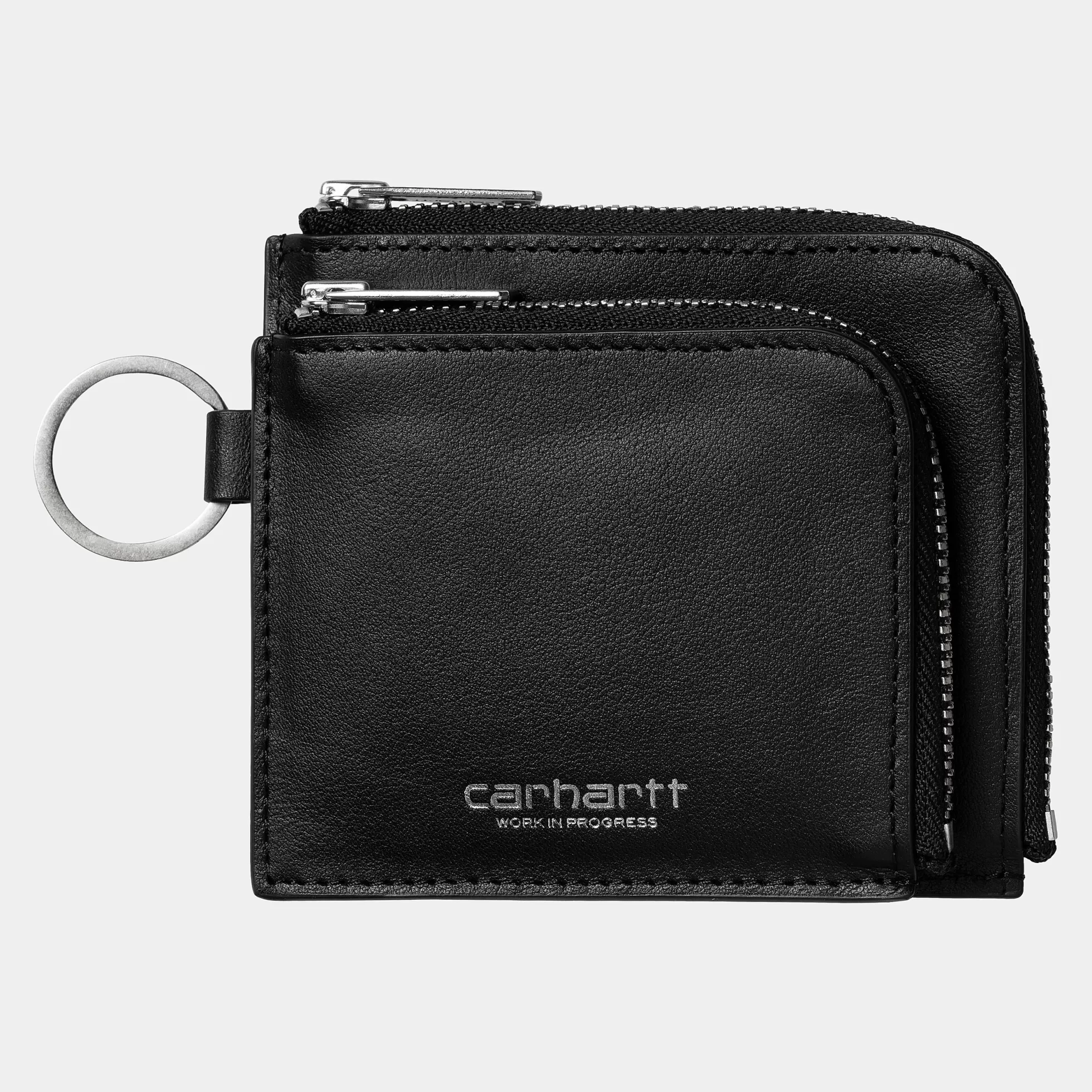 Accessoires | Accessoires^Carhartt WIP Double Vegas Zip Wallet Black / Silver