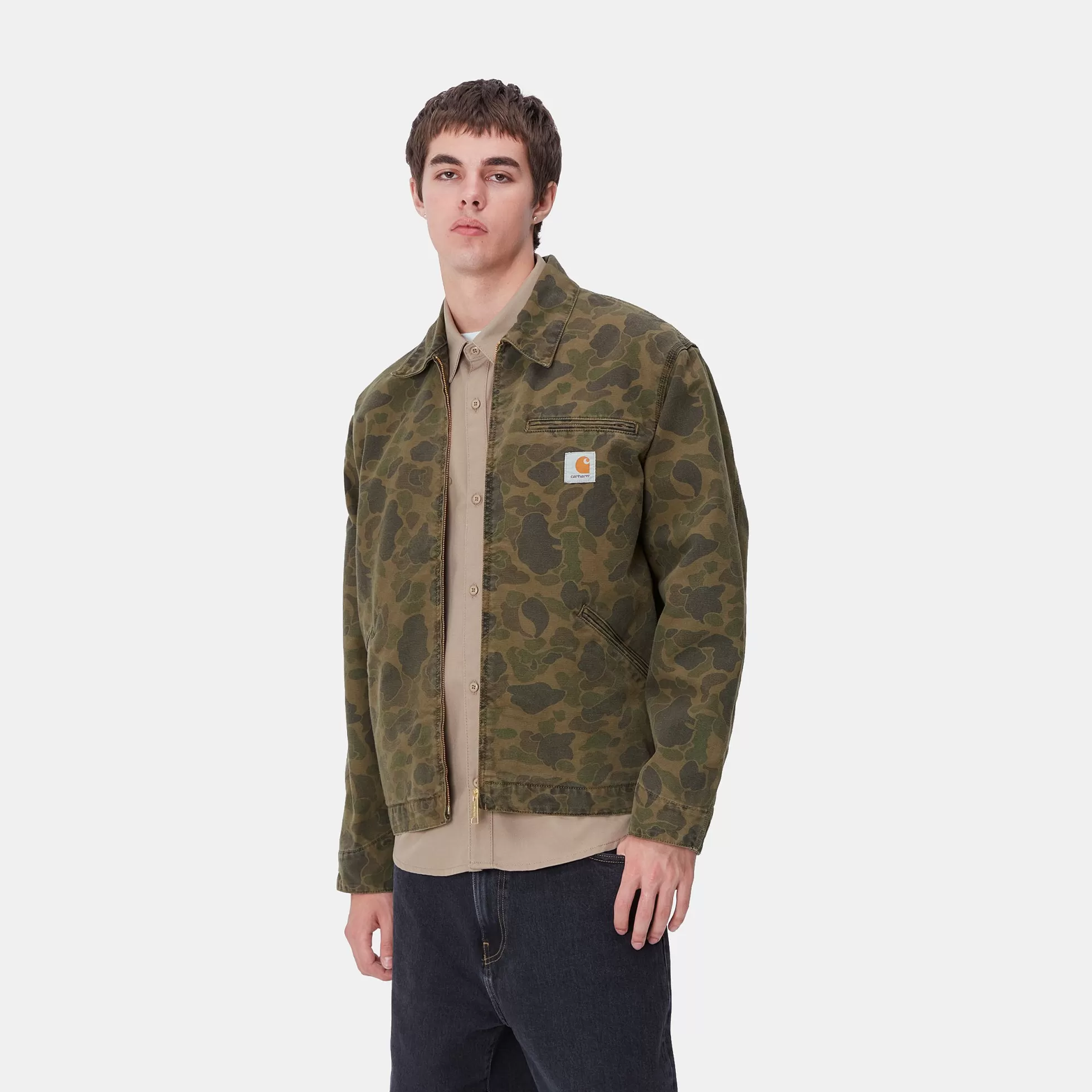 Vestes Et Manteaux^Carhartt WIP Duck Detroit Jacket Camo Duck, Green / Office Green