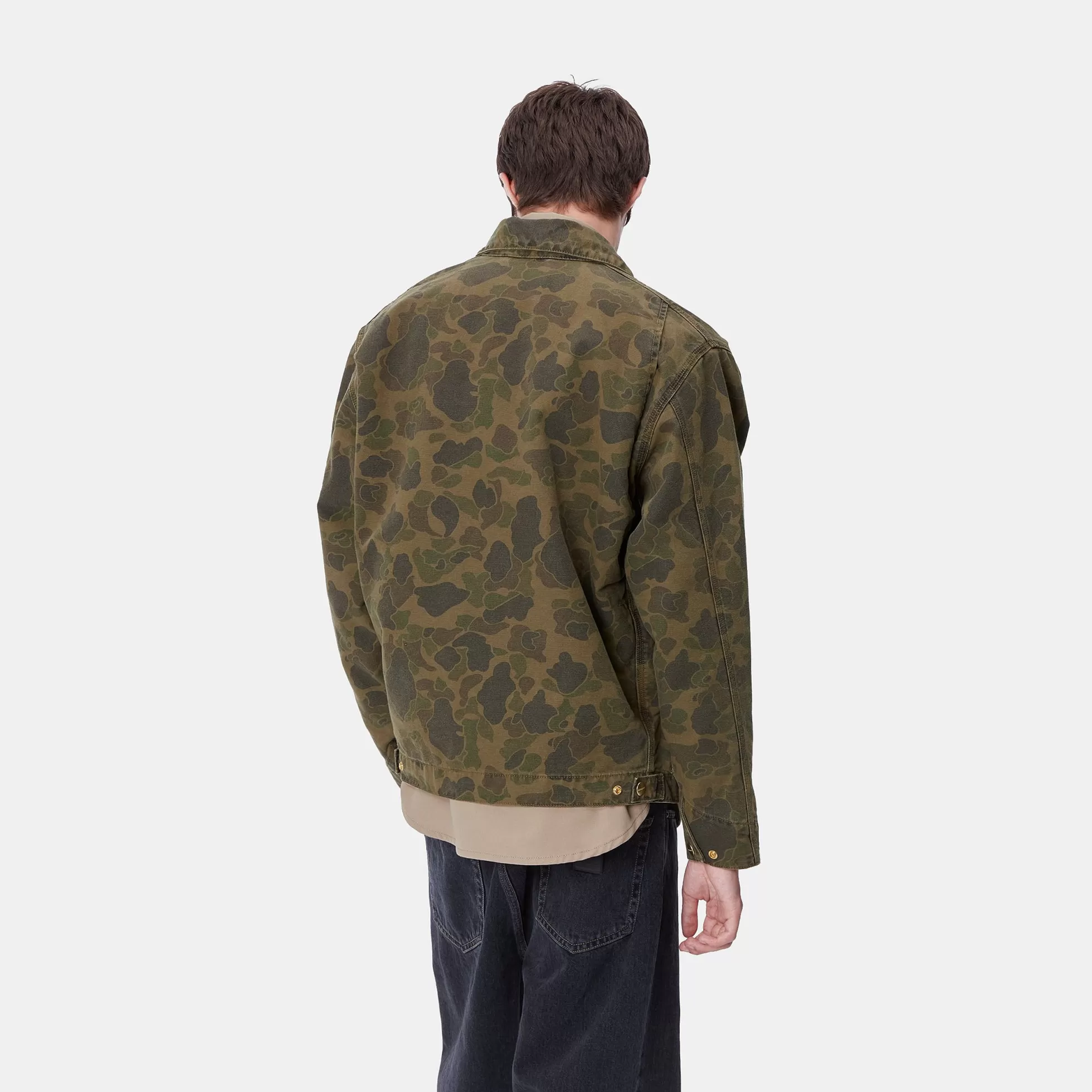 Vestes Et Manteaux^Carhartt WIP Duck Detroit Jacket Camo Duck, Green / Office Green