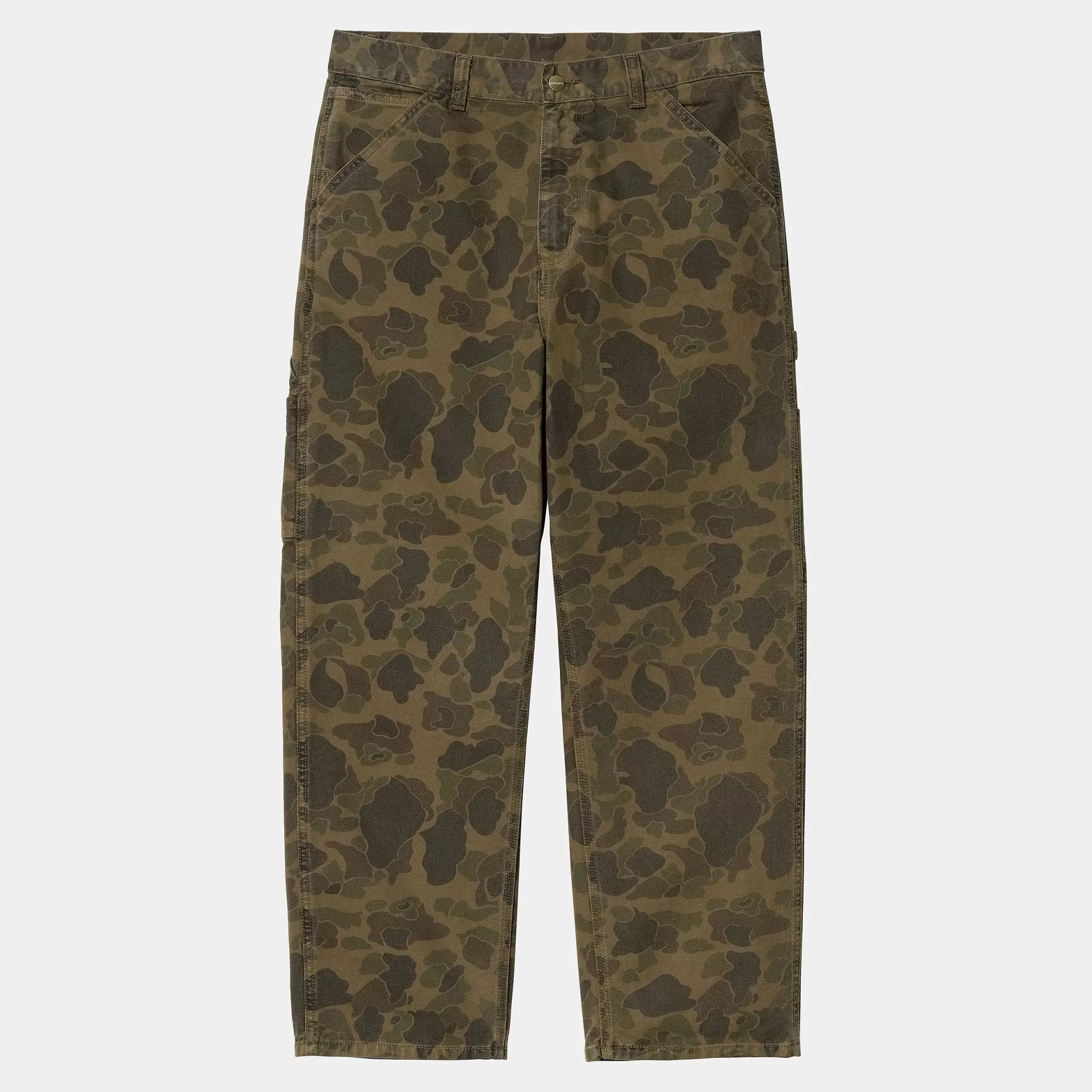 Pantalons^Carhartt WIP Duck Single Knee Pant Camo Duck, Green / Office Green