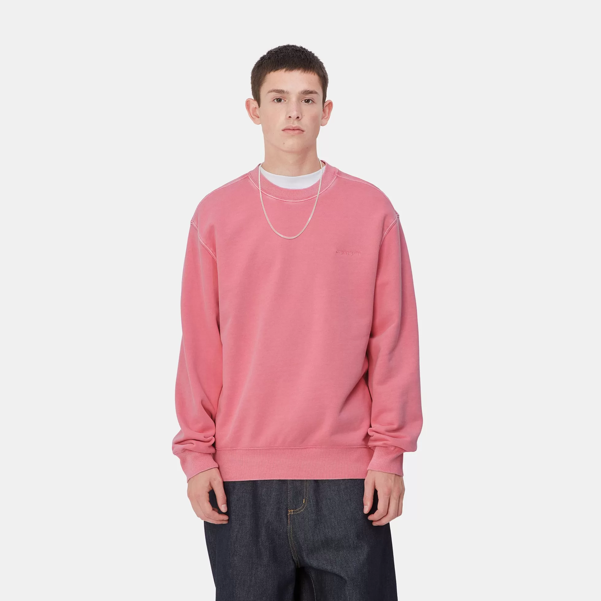 Sweats^Carhartt WIP Duster Script Sweat Charm Pink