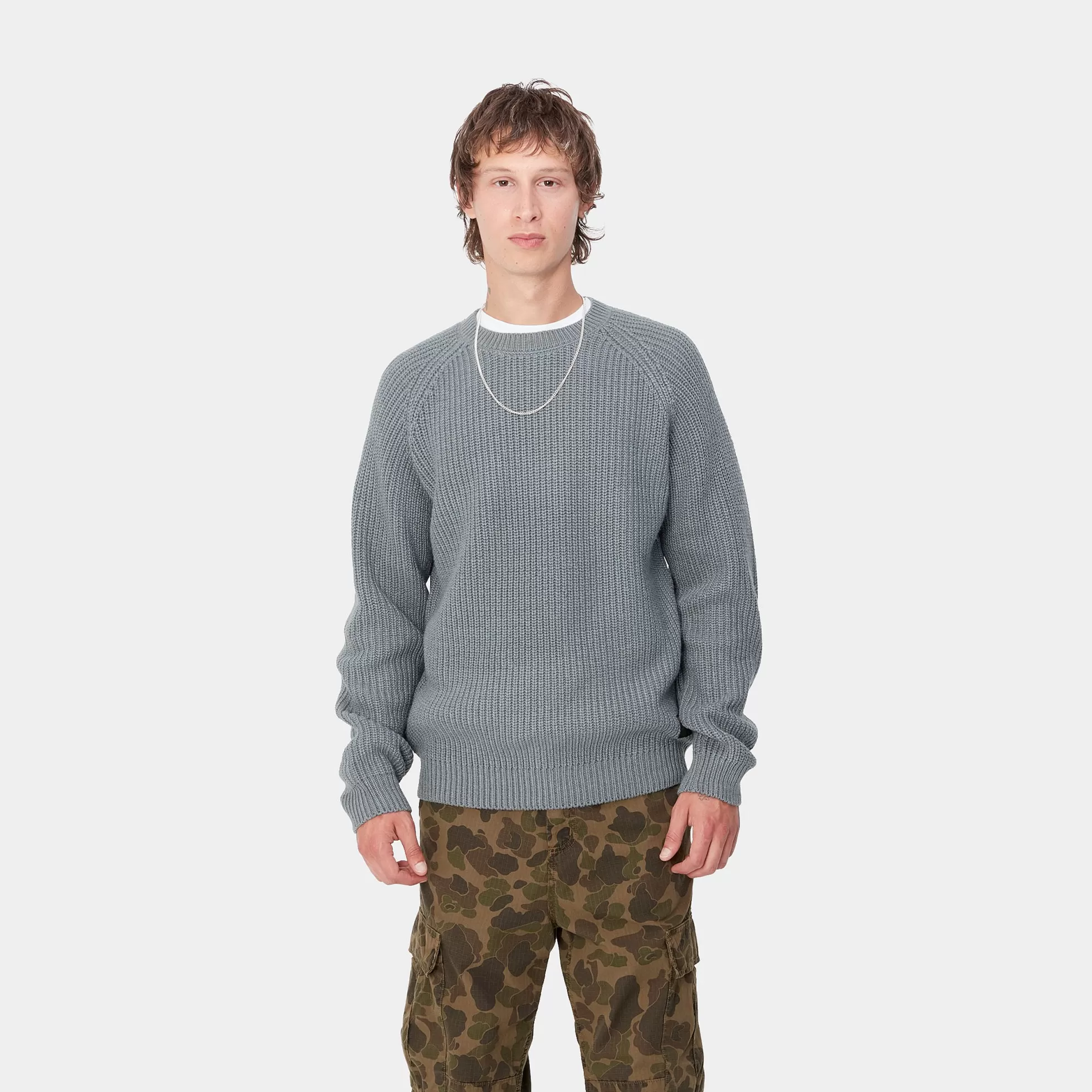 Mailles^Carhartt WIP Forth Sweater Dove Grey