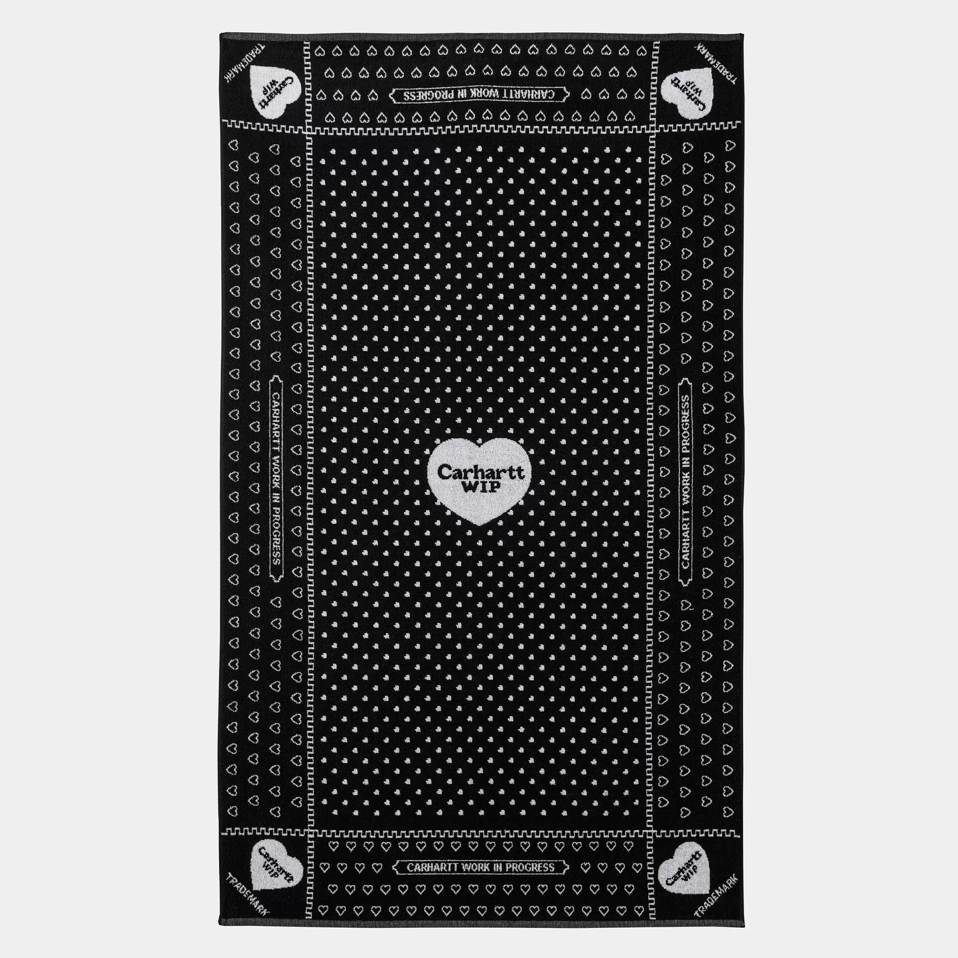 Gadgets | Gadgets^Carhartt WIP Heart Bandana Towel Heart Bandana Jacquard, Black