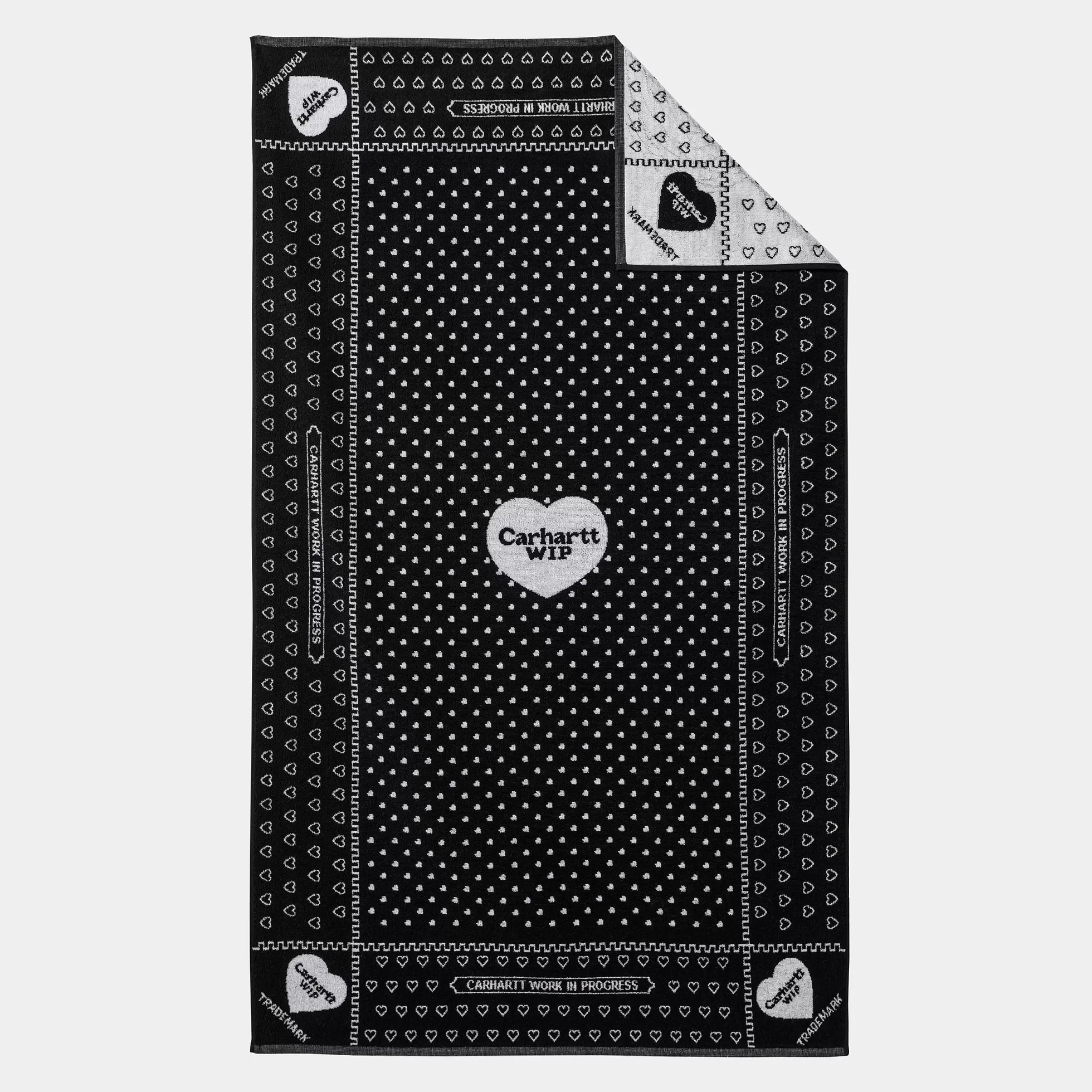 Gadgets | Gadgets^Carhartt WIP Heart Bandana Towel Heart Bandana Jacquard, Black