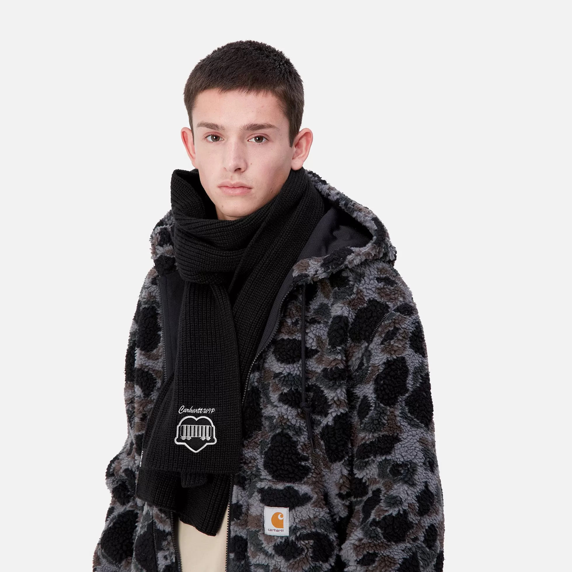 Accessoires | Accessoires^Carhartt WIP Heart Train Patch Scarf Black