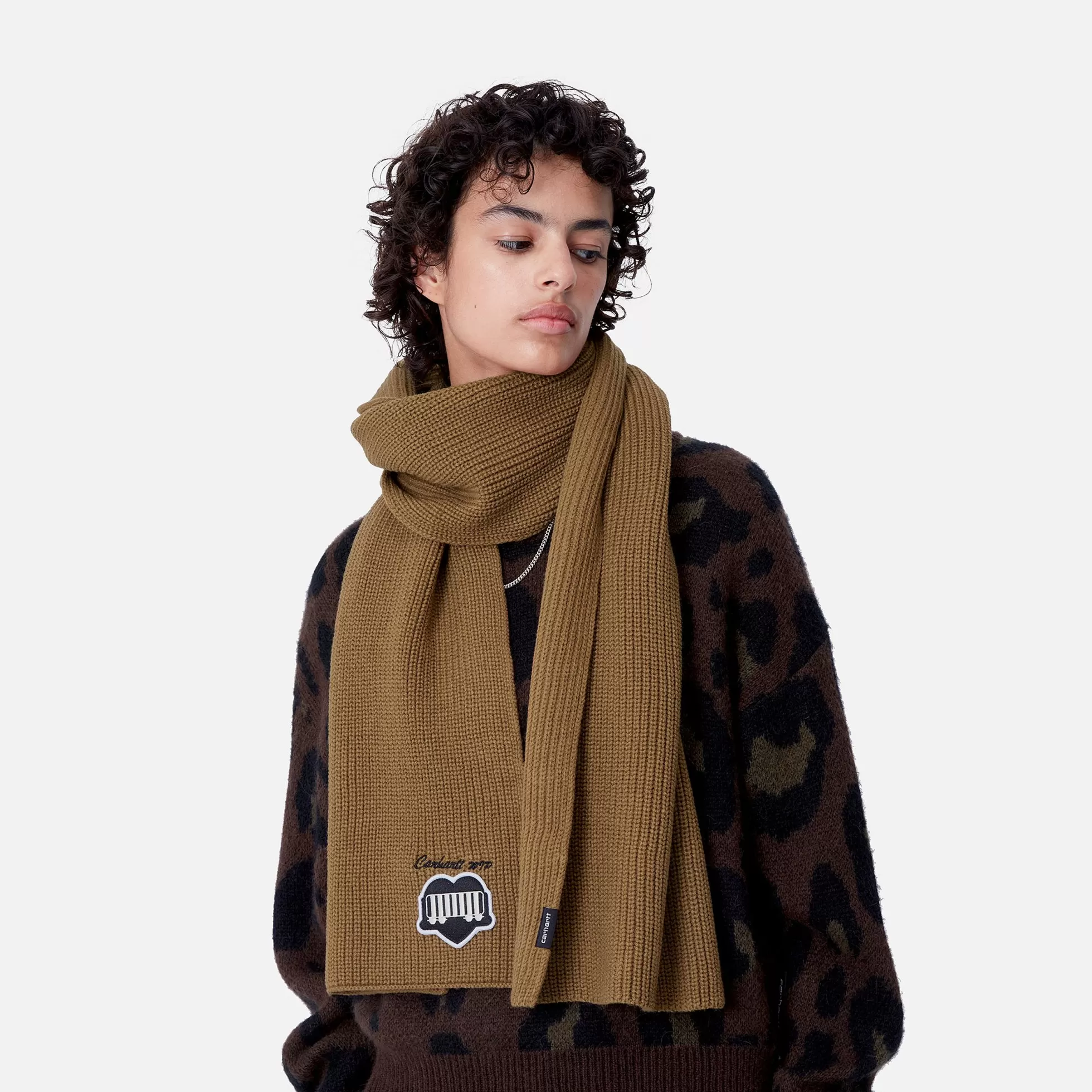 Accessoires | Accessoires^Carhartt WIP Heart Train Patch Scarf Hamilton Brown