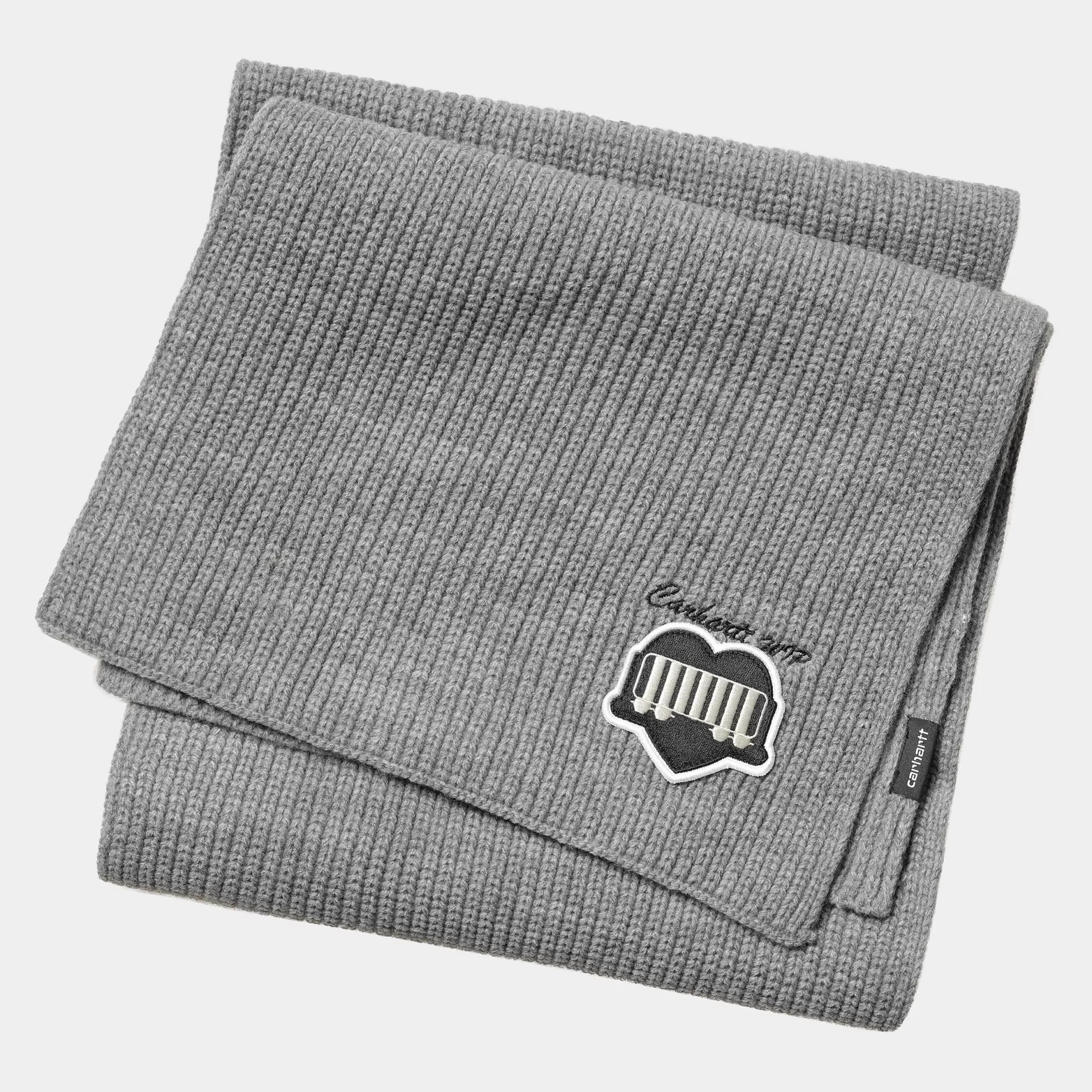 Accessoires | Accessoires^Carhartt WIP Heart Train Patch Scarf Grey Heather