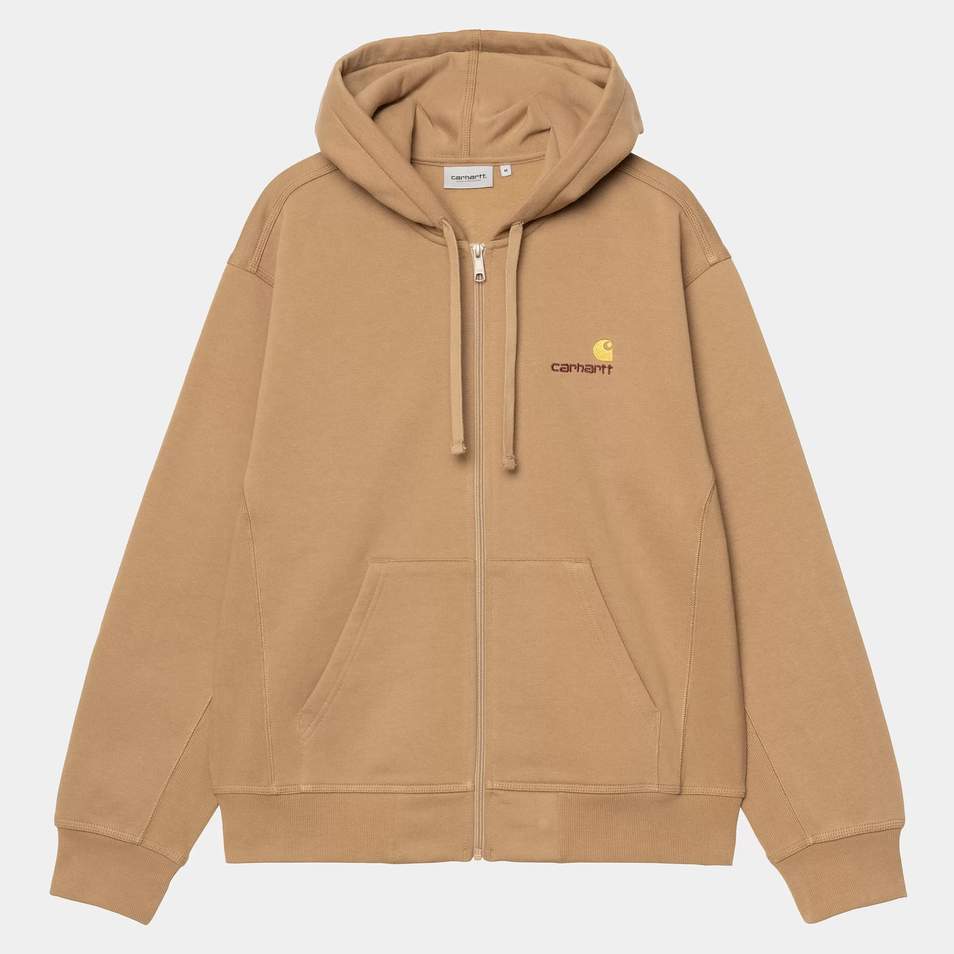 Sweats^Carhartt WIP Hooded American Script Jacket Peanut