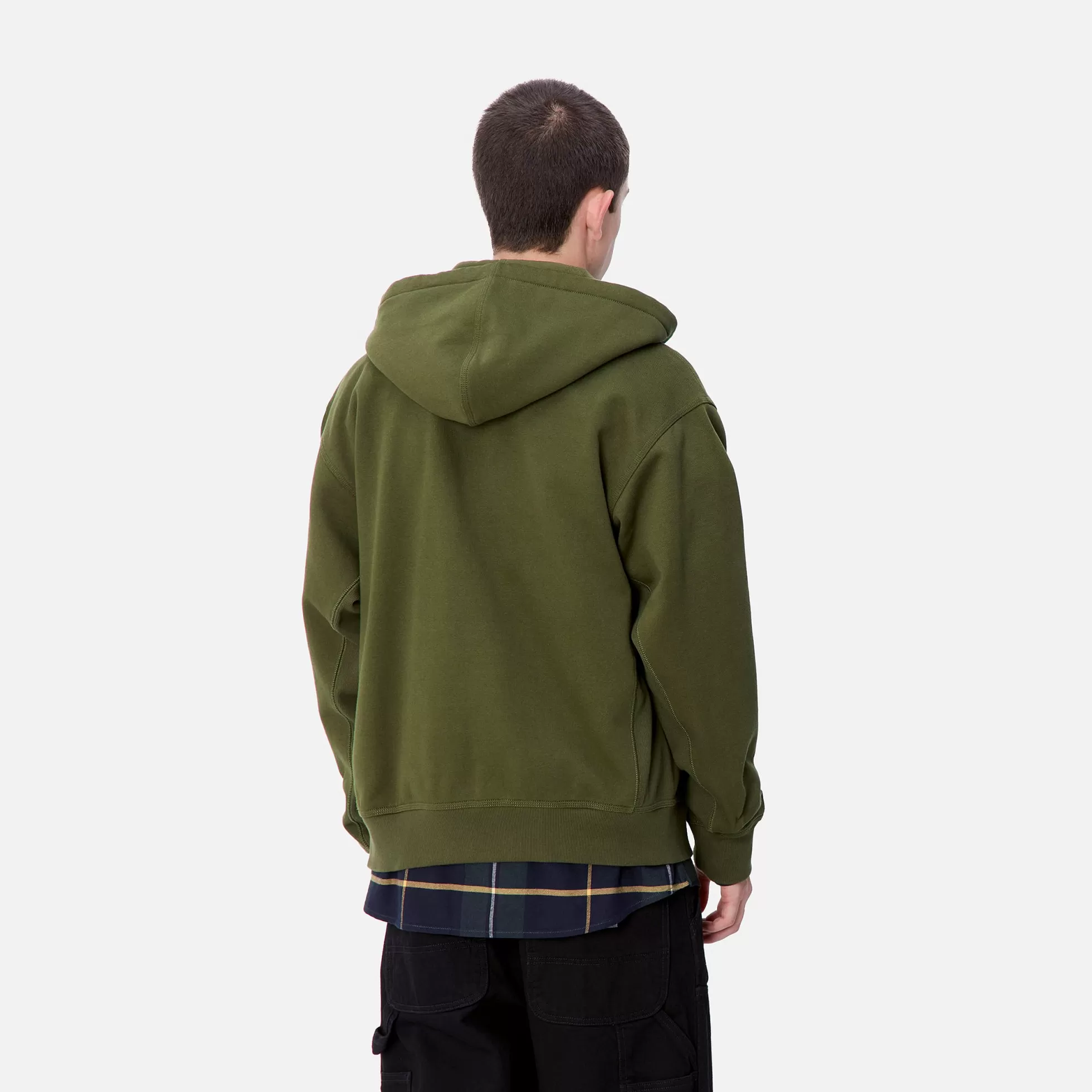 Sweats^Carhartt WIP Hooded American Script Jacket Tarragon