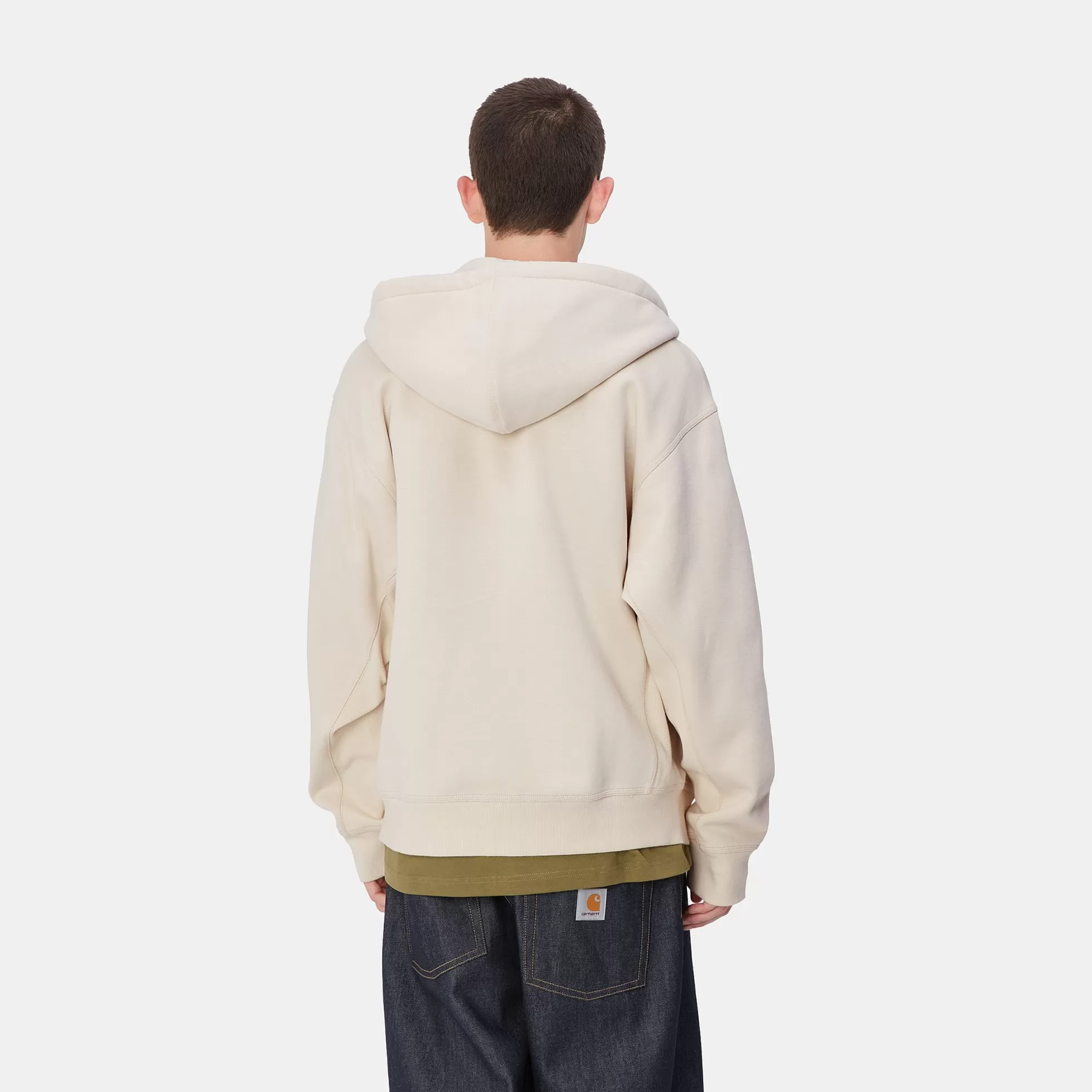 Sweats^Carhartt WIP Hooded American Script Jacket Moonbeam