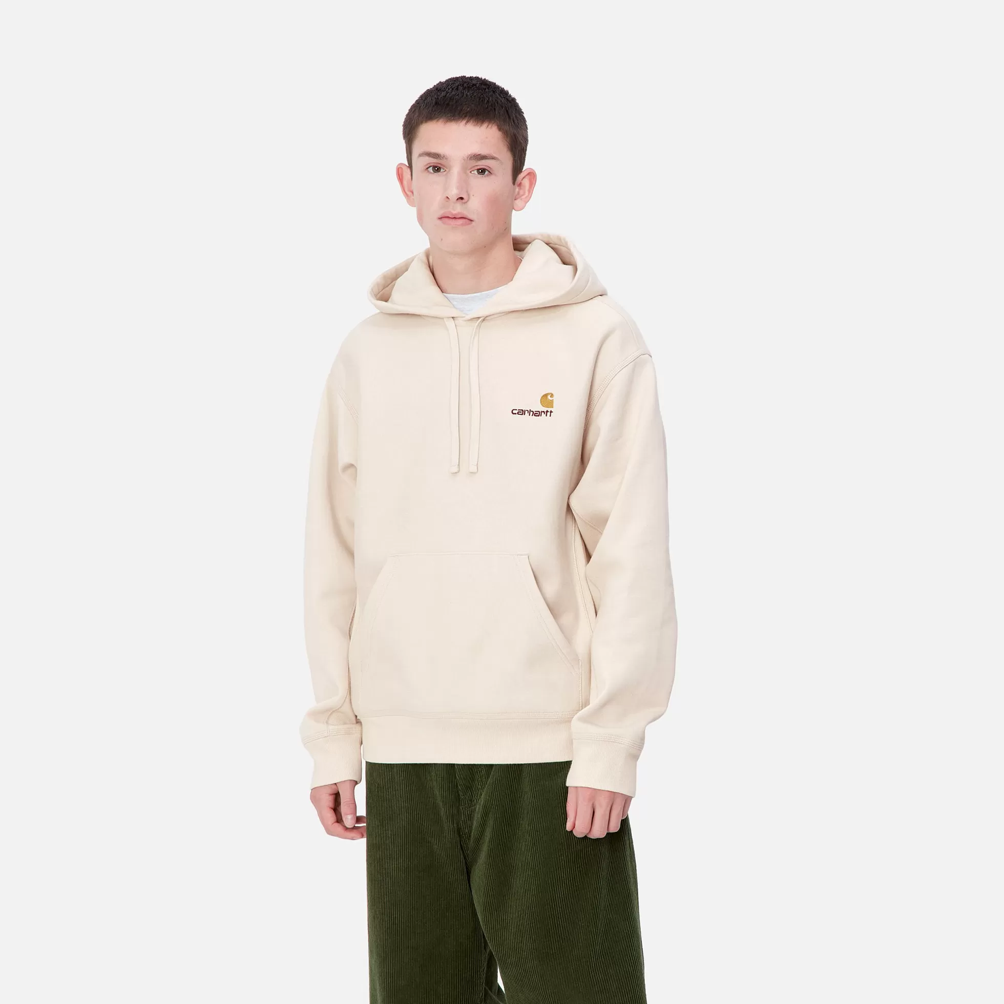 Sweats^Carhartt WIP Hooded American Script Sweatshirt Moonbeam