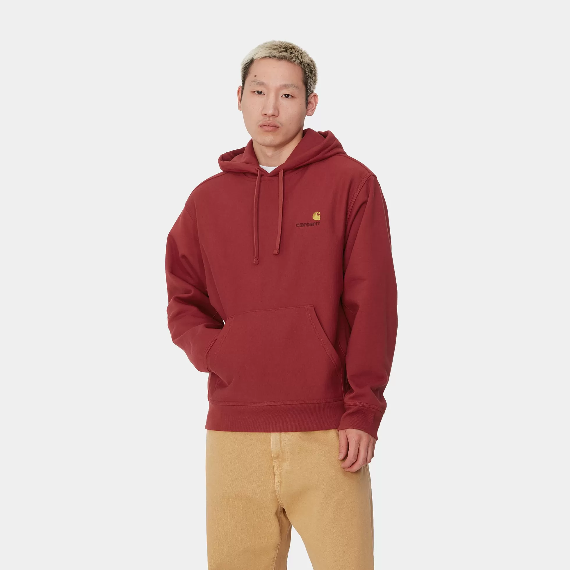 Sweats^Carhartt WIP Hooded American Script Sweatshirt Tuscany