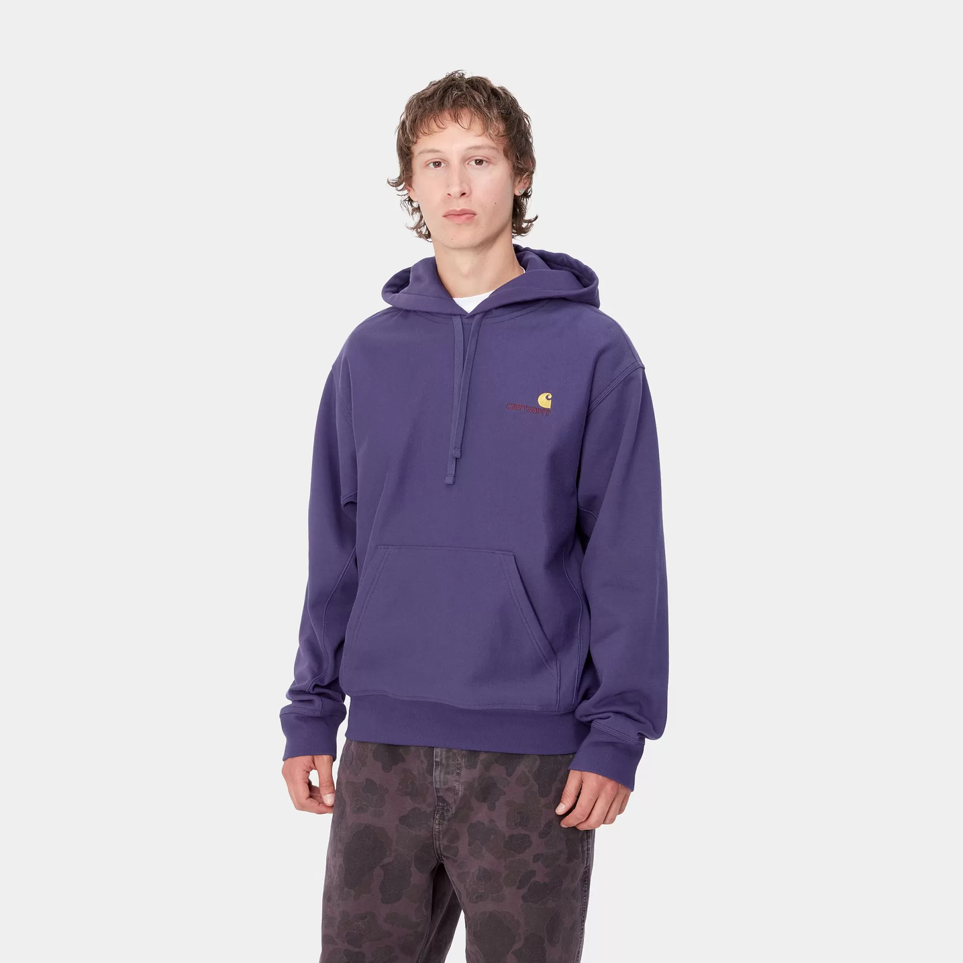 Sweats^Carhartt WIP Hooded American Script Sweatshirt Aura