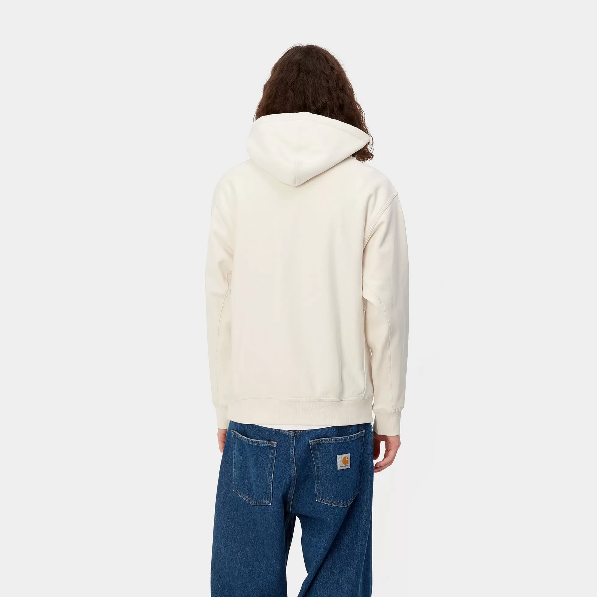 Sweats^Carhartt WIP Hooded American Script Sweatshirt Natural