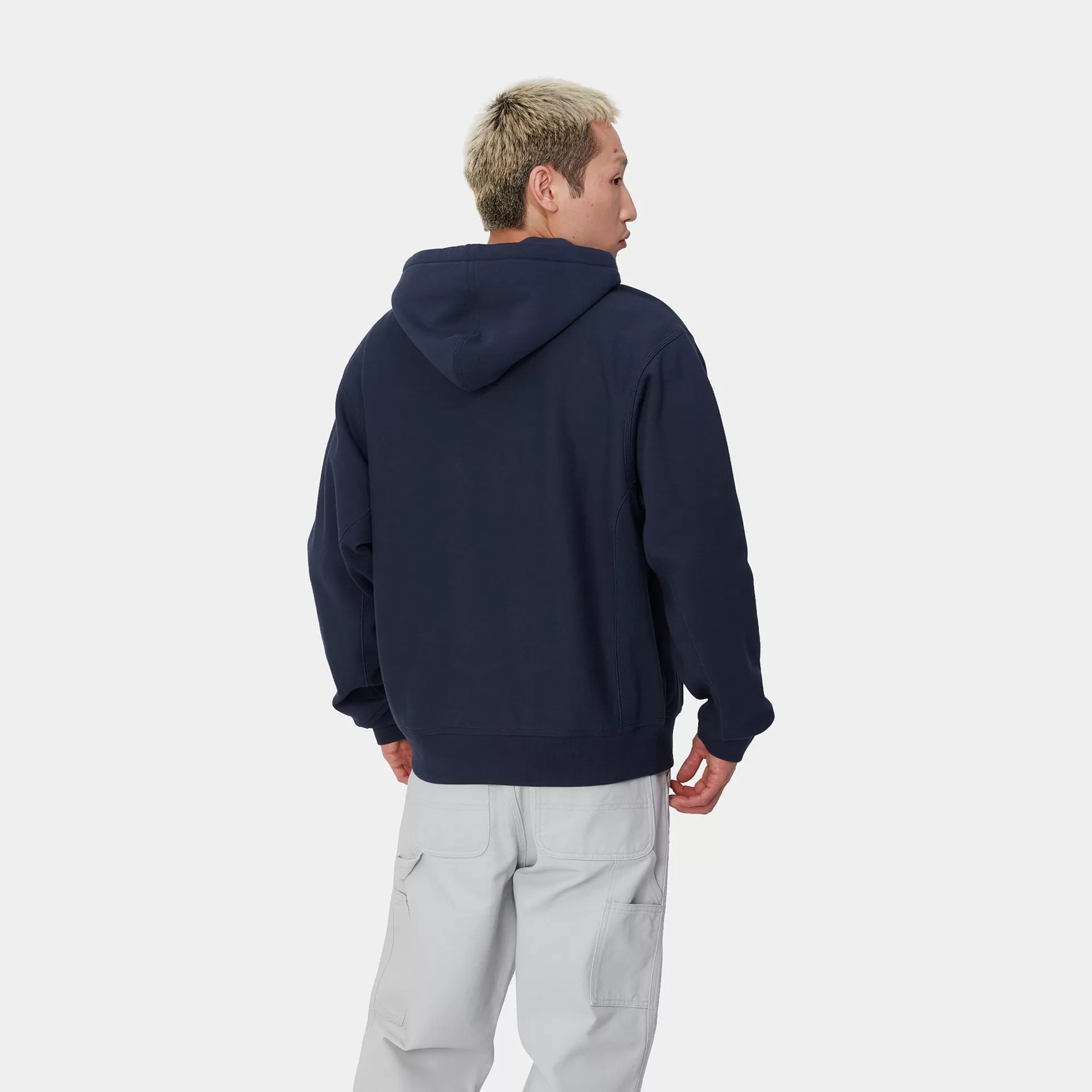 Sweats^Carhartt WIP Hooded American Script Sweatshirt Air Force Blue