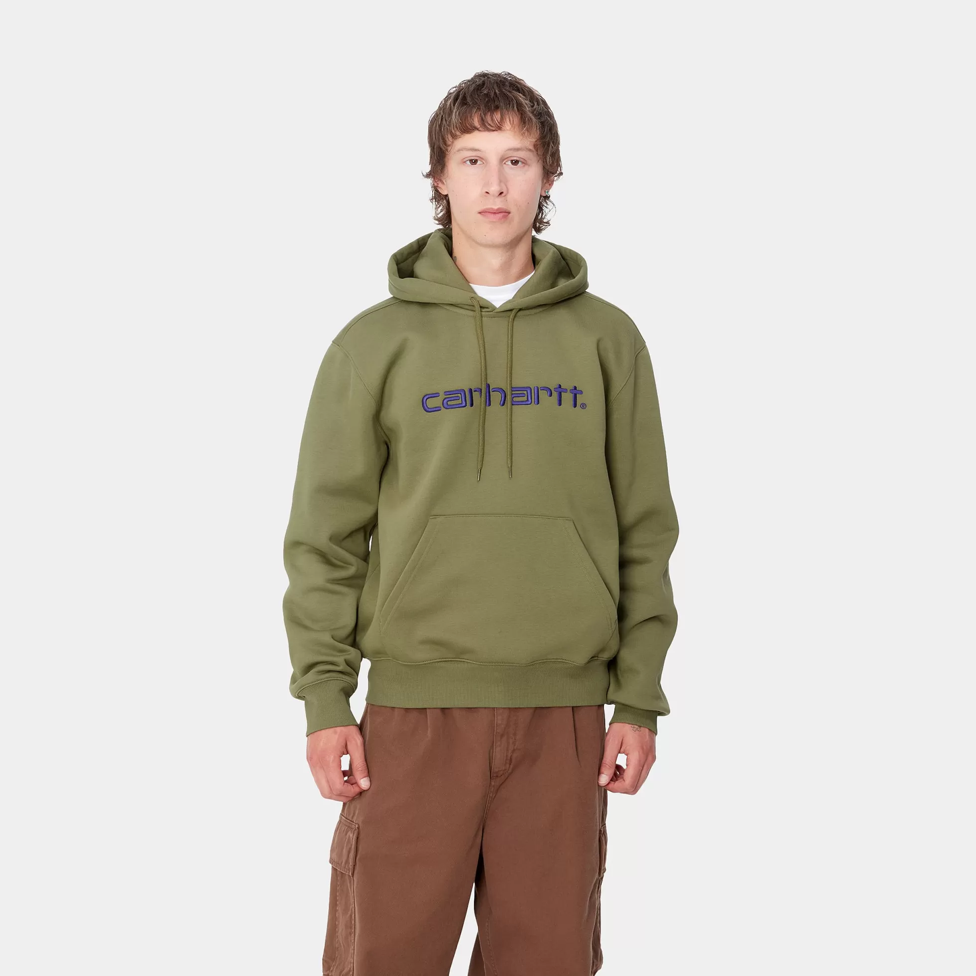 Sweats^Carhartt WIP Hooded Carhartt Sweatshirt Capulet / Aura