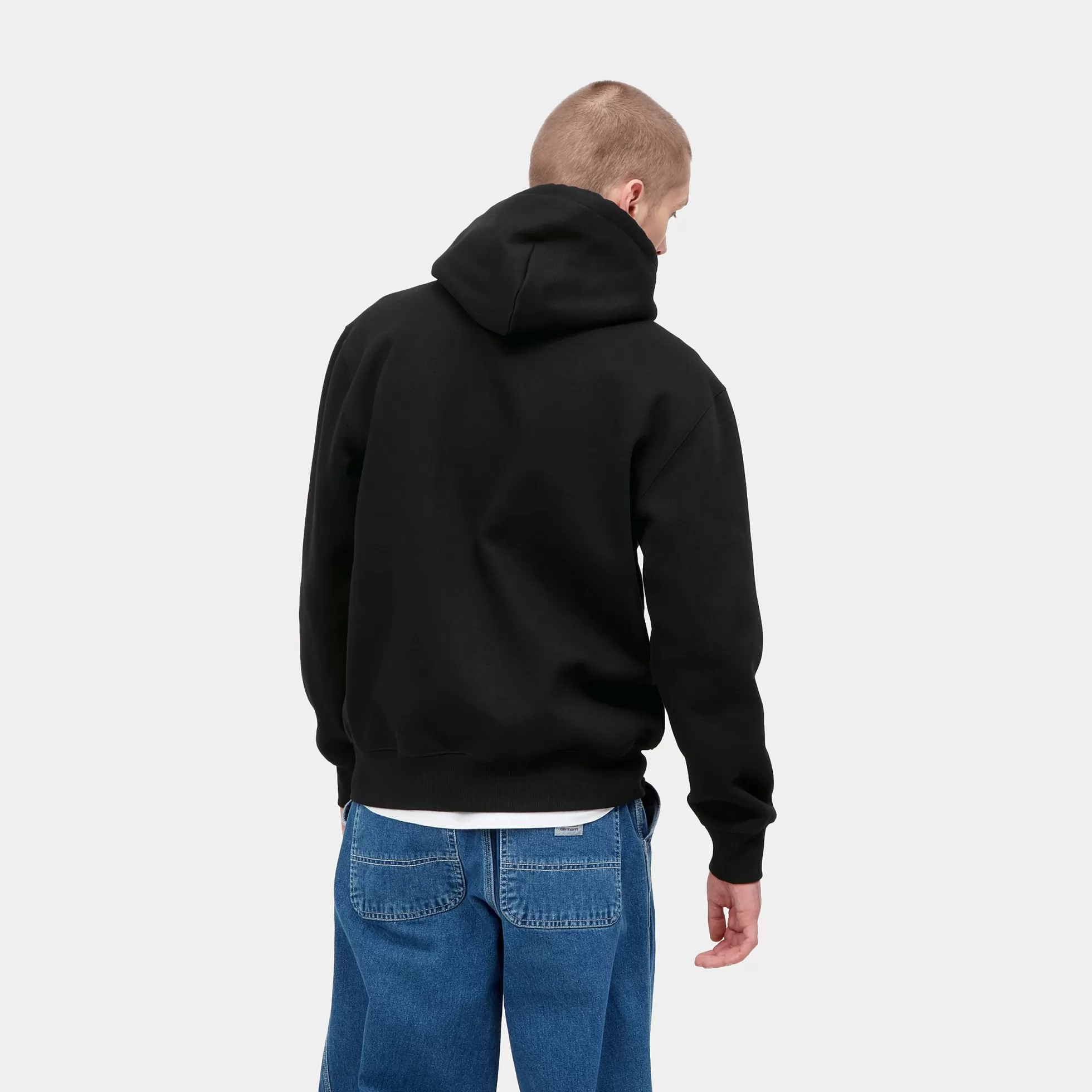 Sweats^Carhartt WIP Hooded Carhartt Sweatshirt Black / Black