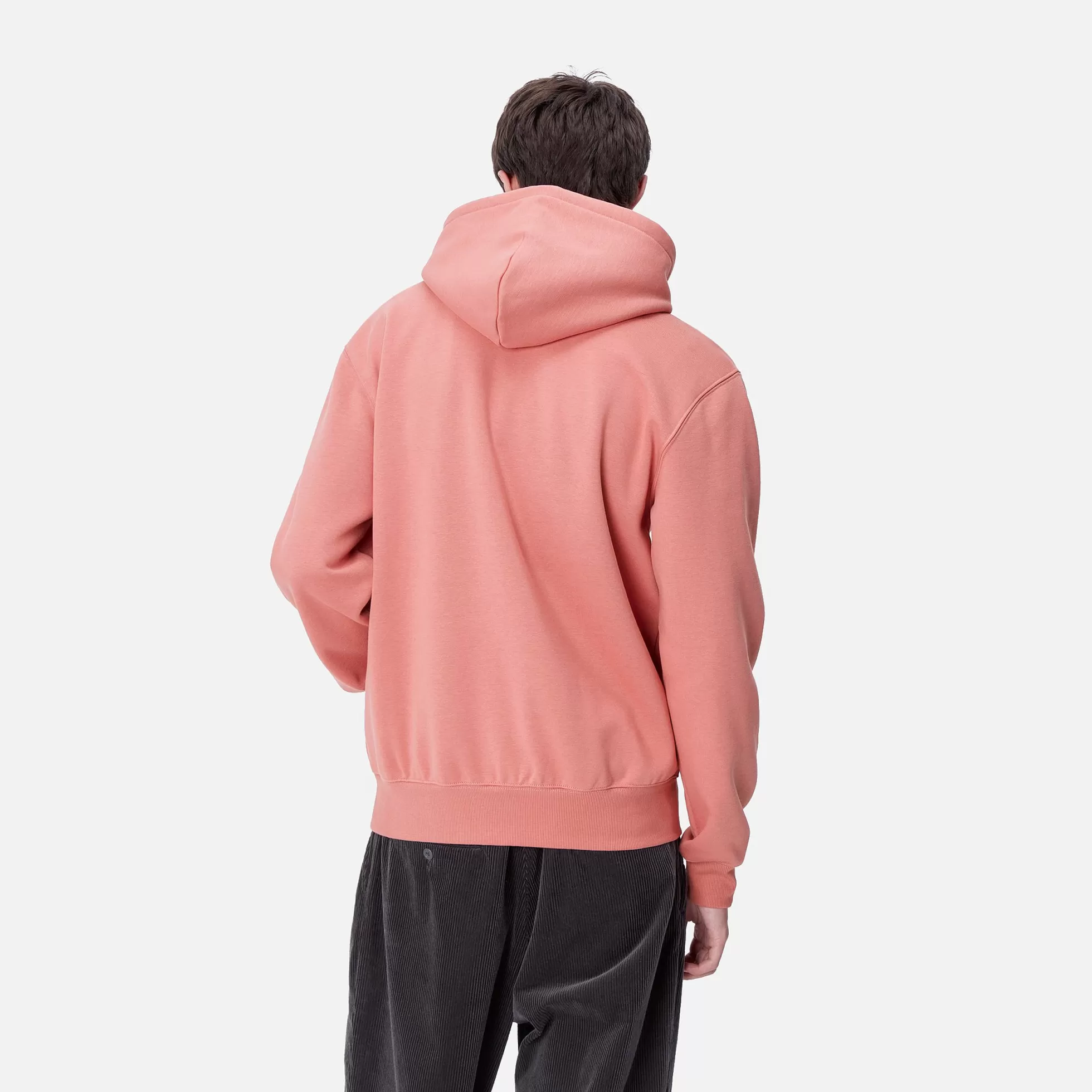 Sweats^Carhartt WIP Hooded Carhartt Sweatshirt Dusty Rose / Sycamore Tree