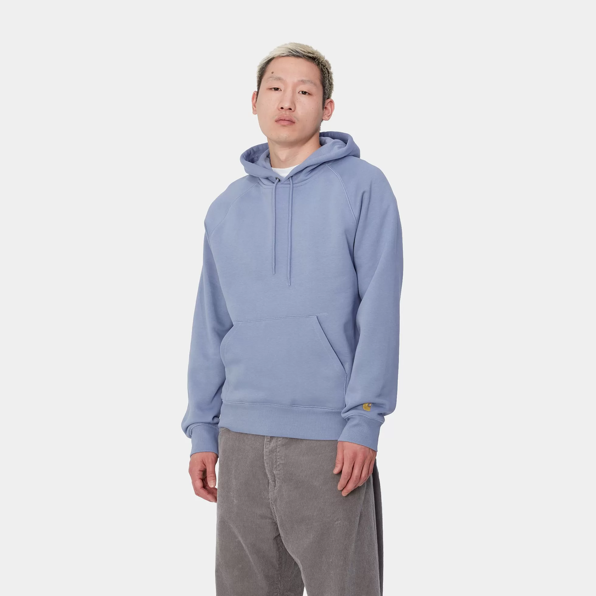 Sweats^Carhartt WIP Hooded Chase Sweatshirt Charm Blue / Gold