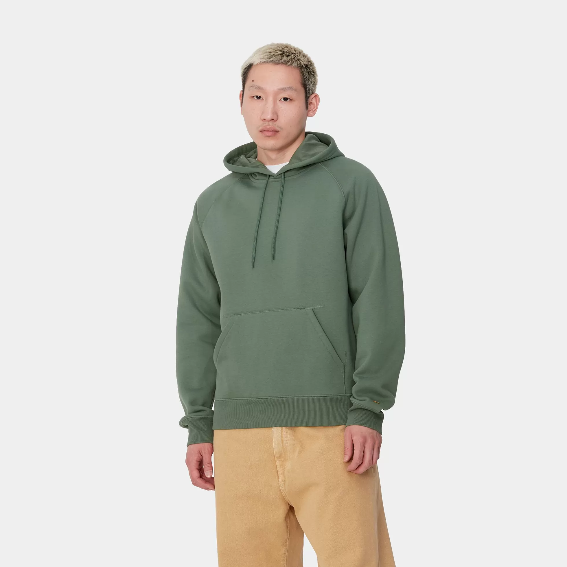 Sweats^Carhartt WIP Hooded Chase Sweatshirt Duck Green / Gold