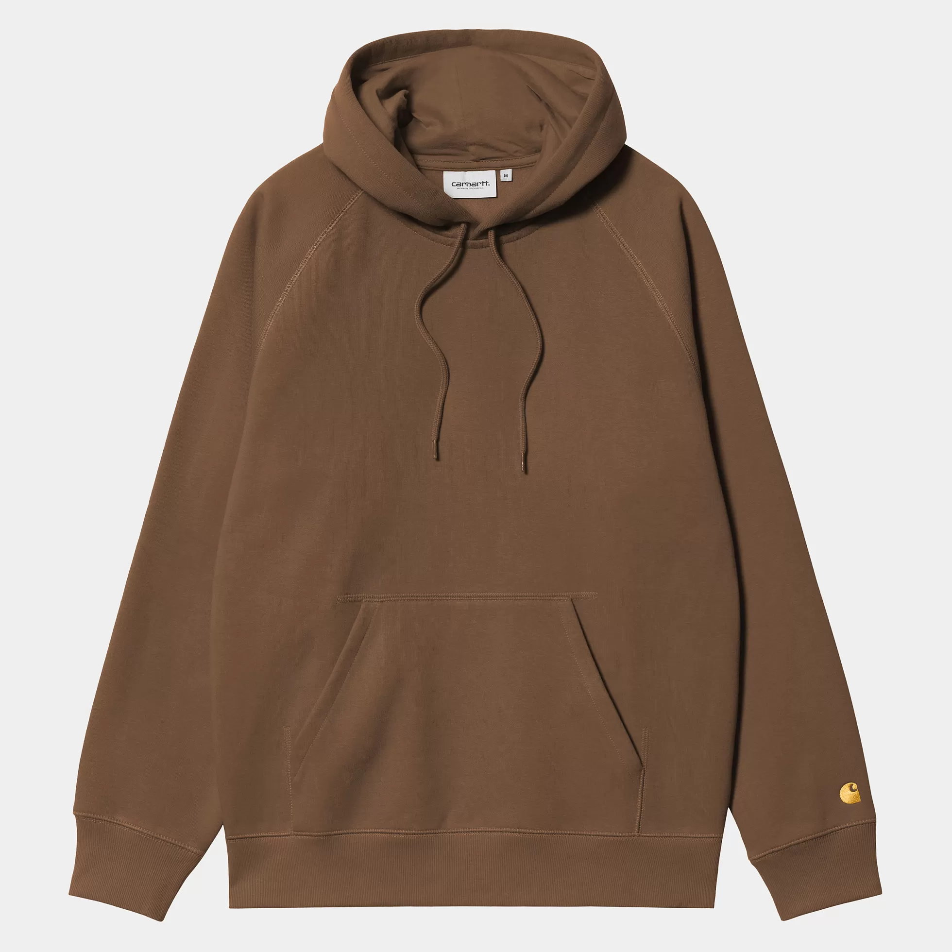 Sweats^Carhartt WIP Hooded Chase Sweatshirt Chocolate / Gold