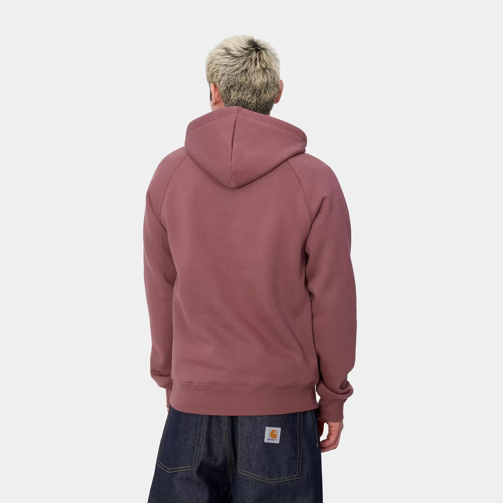 Sweats^Carhartt WIP Hooded Chase Sweatshirt Dusty Fuchsia / Gold