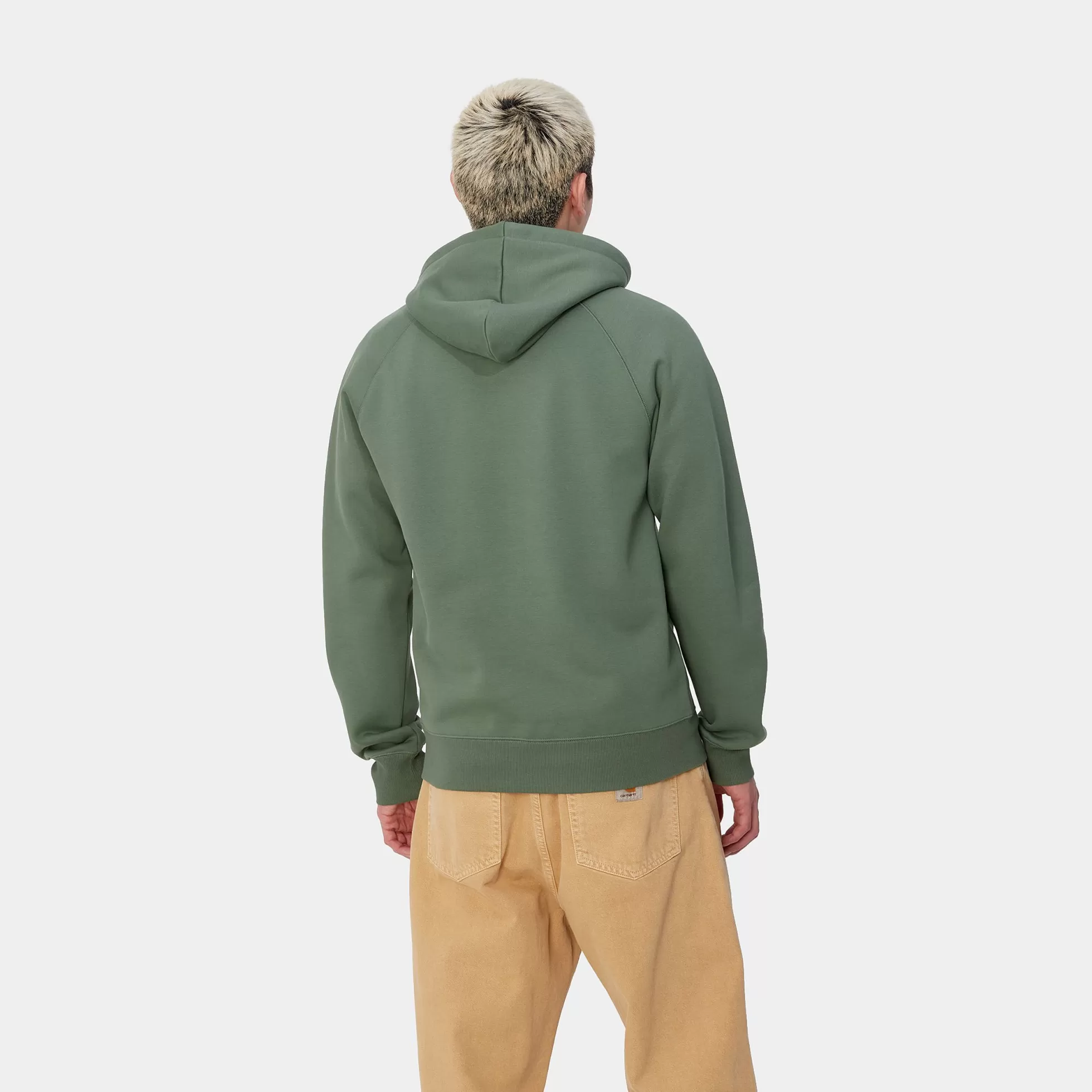 Sweats^Carhartt WIP Hooded Chase Sweatshirt Duck Green / Gold