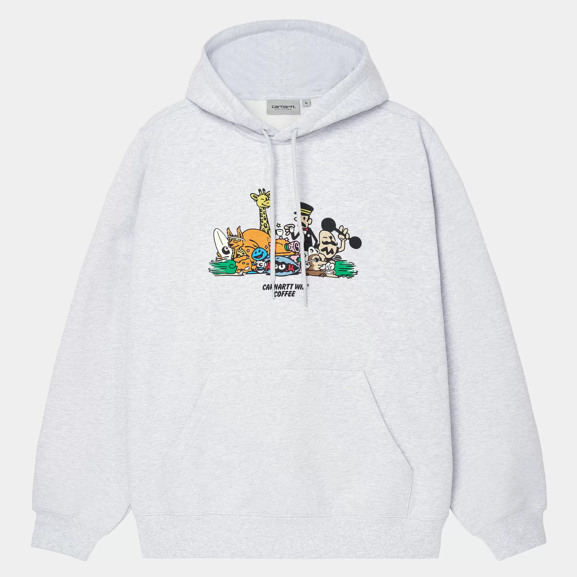 Sweats^Carhartt WIP Hooded Coffee Sweatshirt FW24 Ash Heather