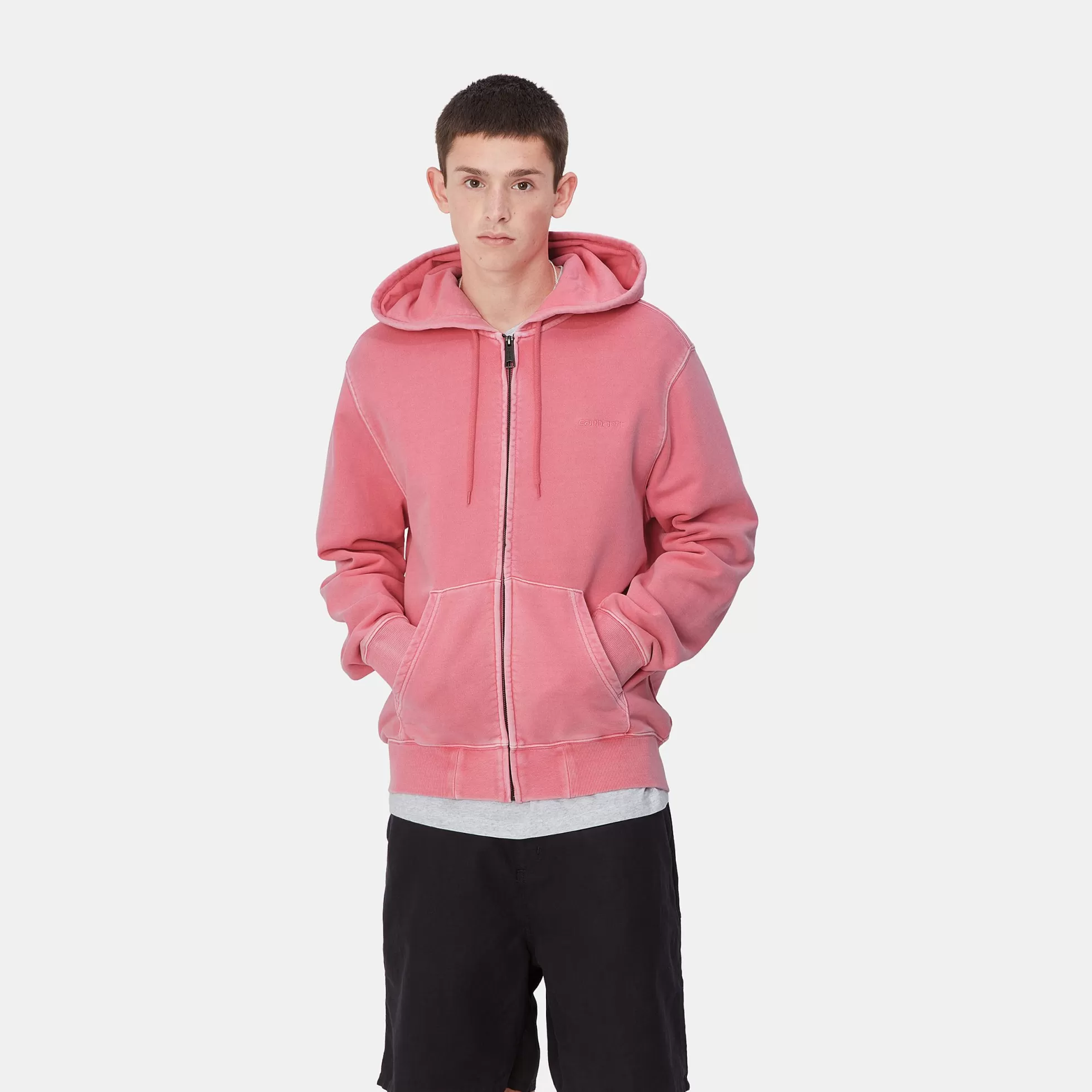 Sweats^Carhartt WIP Hooded Duster Script Jacket Charm Pink