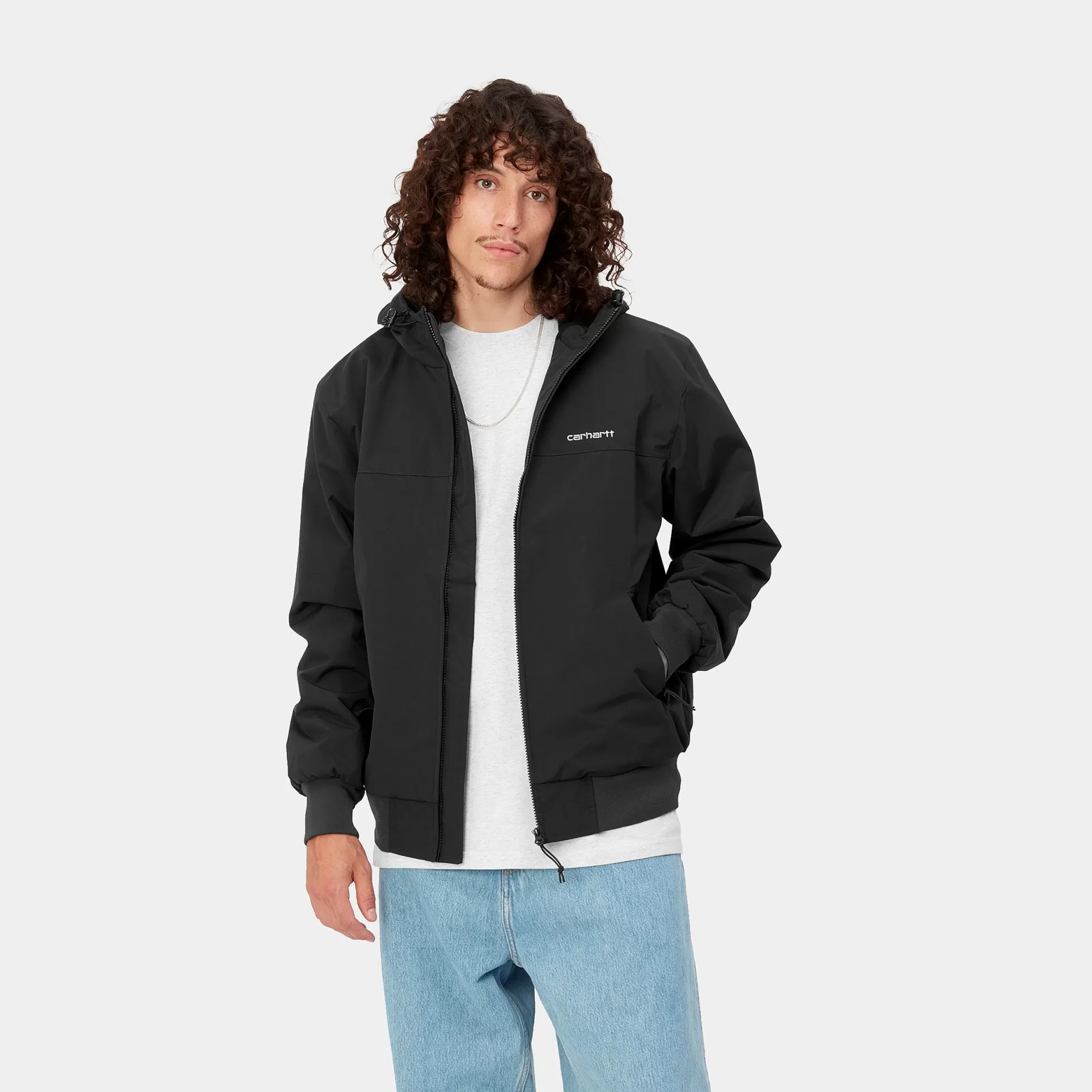 Vestes Et Manteaux^Carhartt WIP Hooded Sail Jacket Black / White